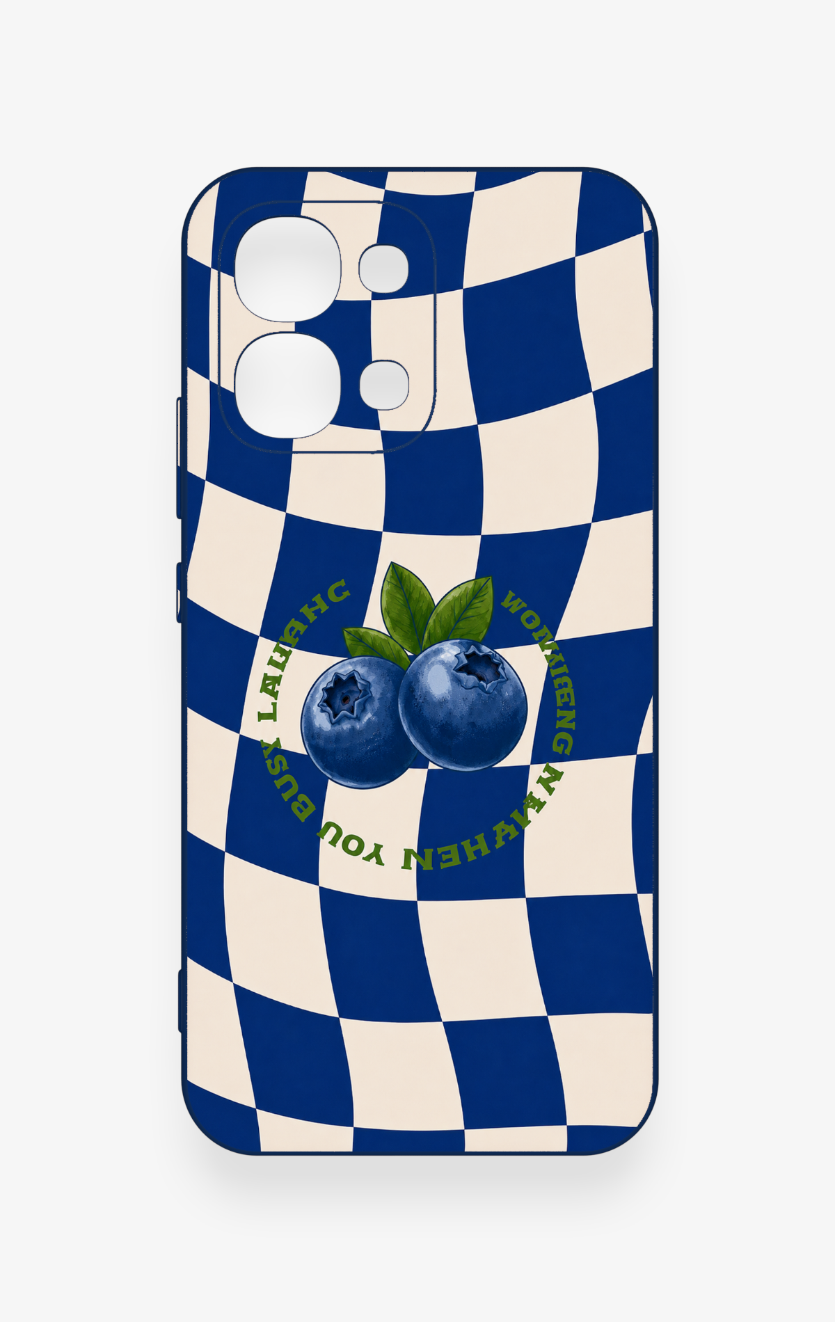 Oppo A6 Pro Uyumlu Yaban Mersini Desenli Silikon Kılıf