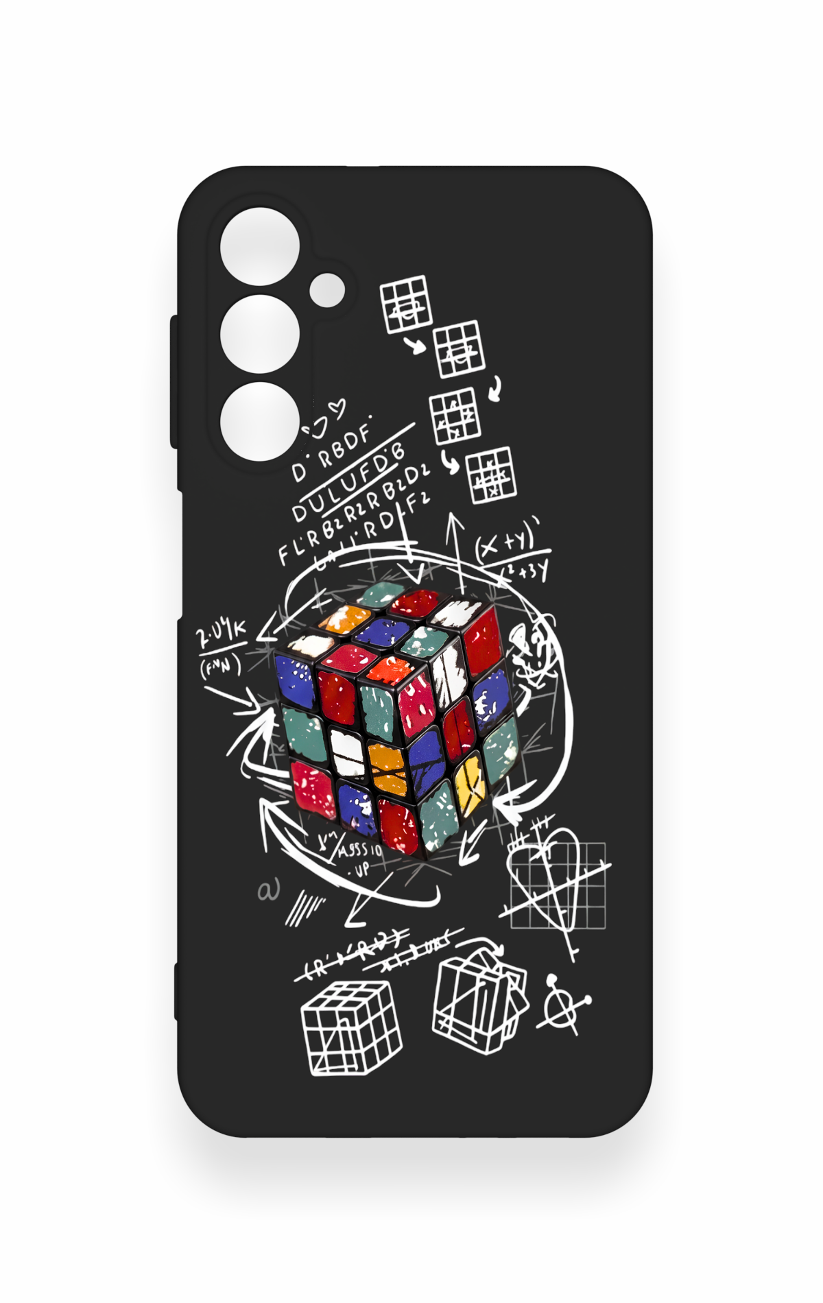 Samsung A24 Uyumlu Rubik Küb Desenli Silikon Kılıf
