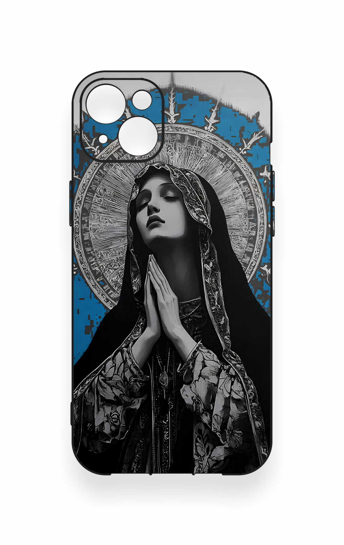 iPhone 14 Plus/15 Plus Uyumlu Rahibe Desenli Silikon Kılıf
