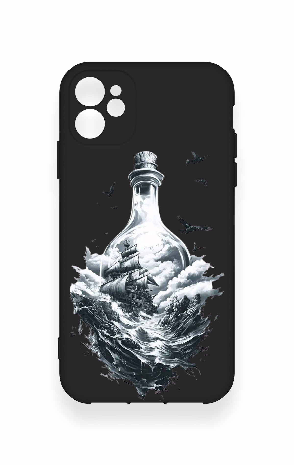 iPhone 11 Uyumlu Secret Sea Desenli Silikon Kılıf