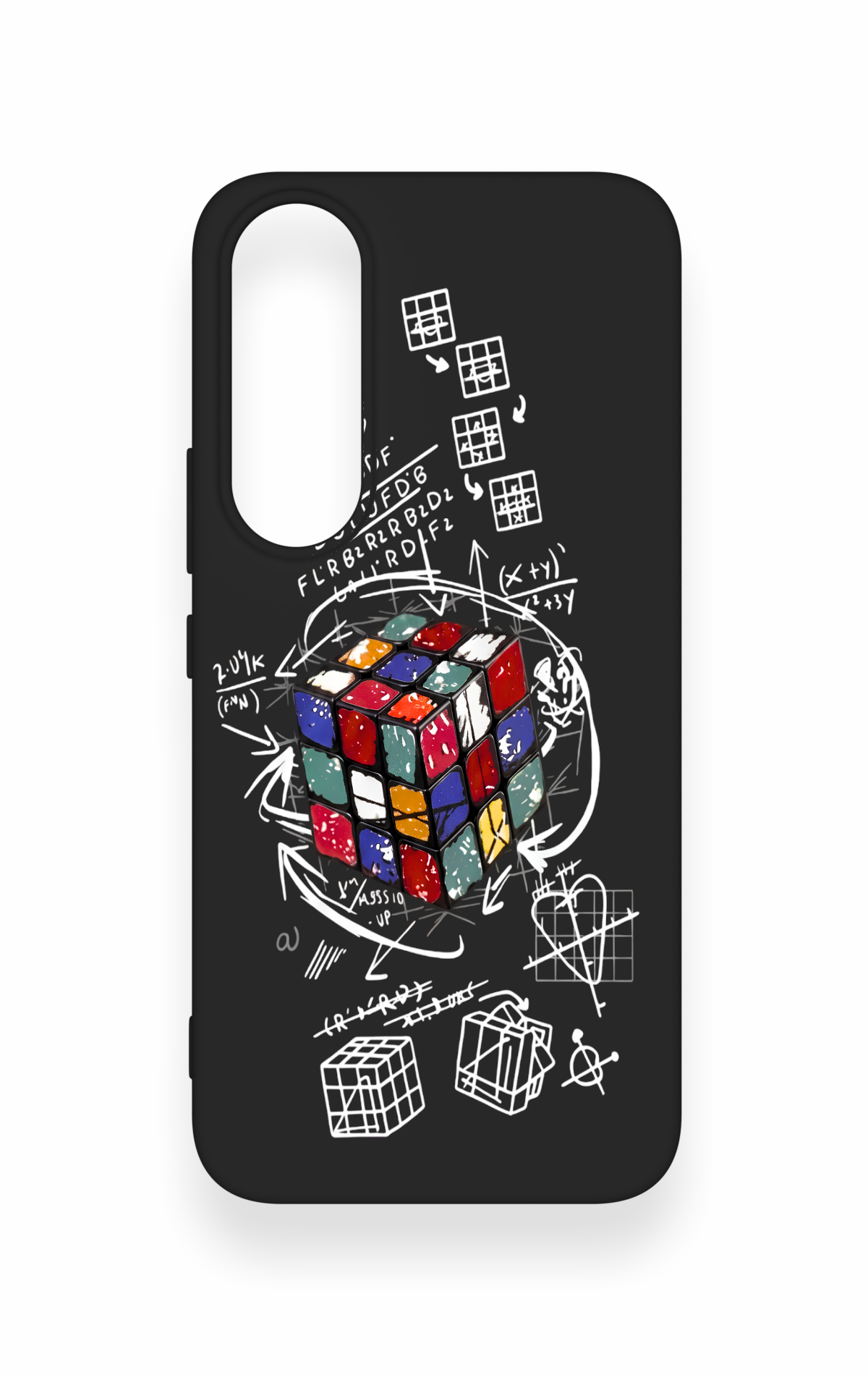 Vivo V70 FE 5G Uyumlu Rubik Küb Desenli Silikon Kılıf