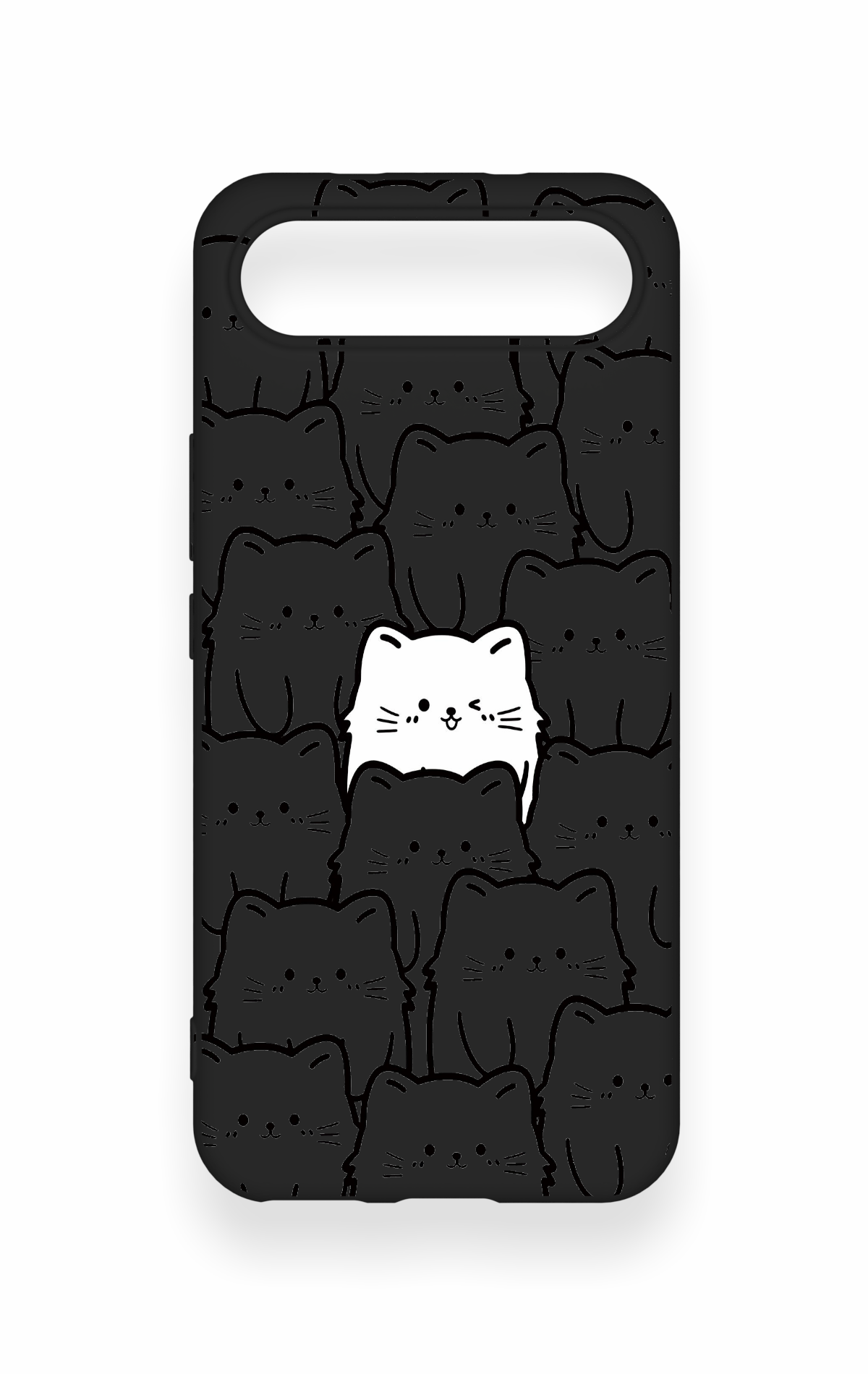 Tecno Spark Slim Uyumlu Many Cats Desenli Silikon Kılıf