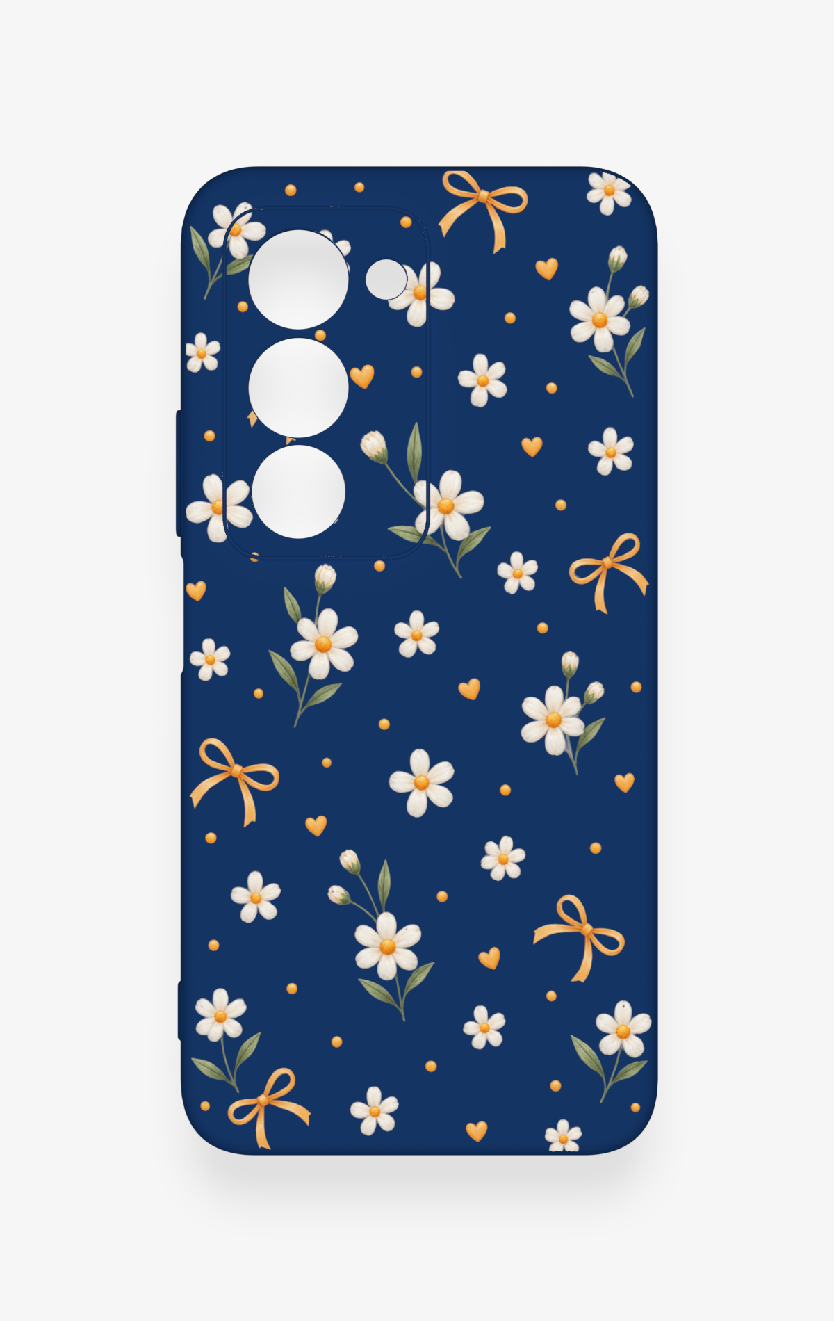 Redmi 15 5G Uyumlu Papatya Fiyonk Desenli Silikon Kılıf