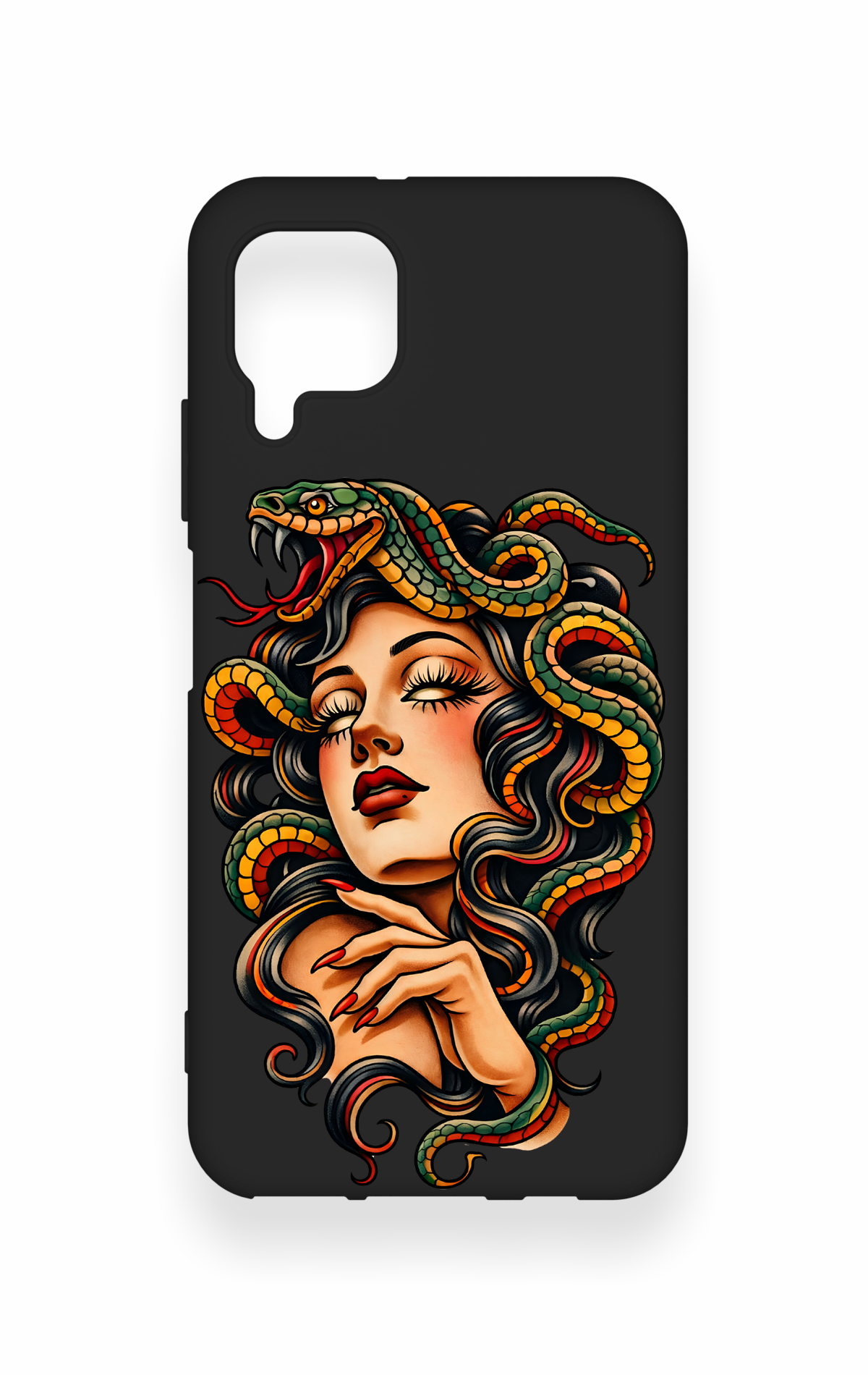 Huawei P40 Lite Uyumlu Medusa Desenli Silikon Kılıf