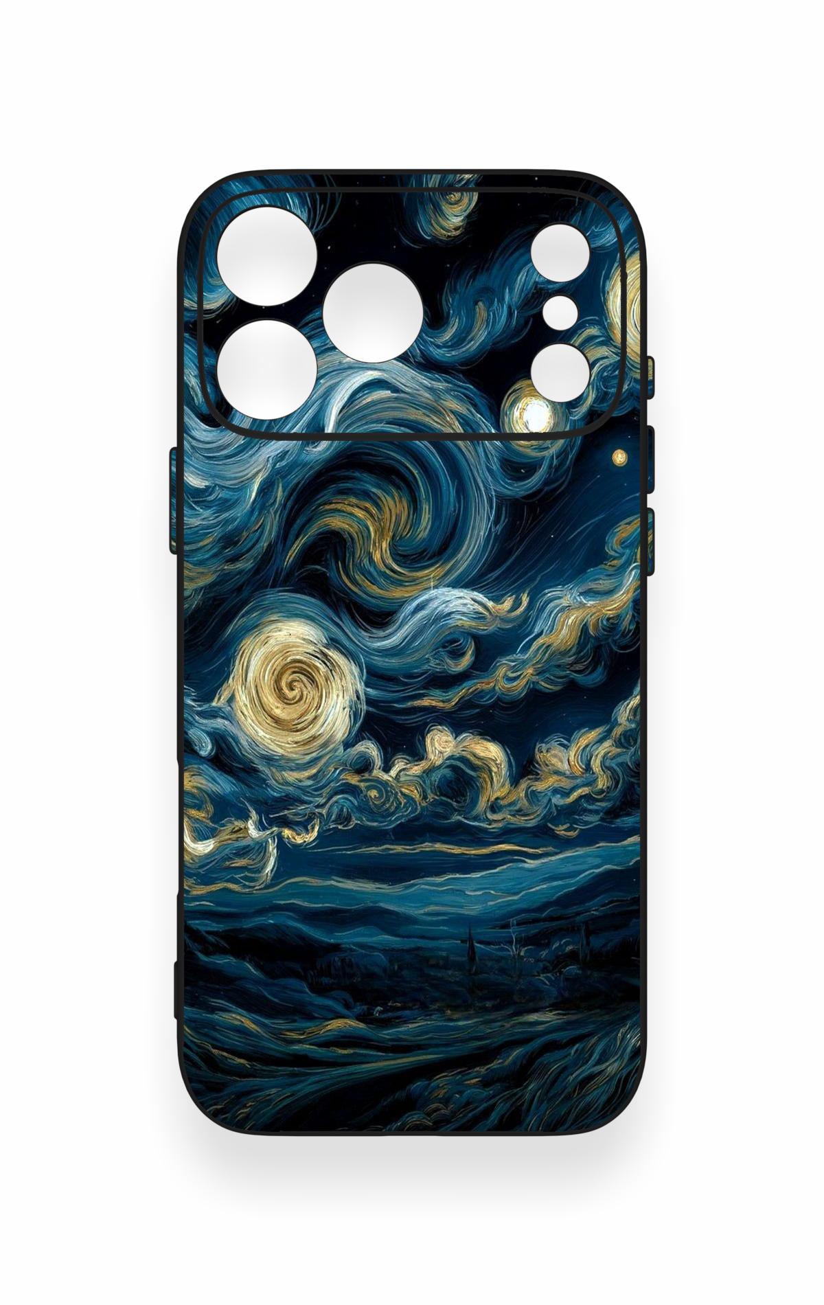 iPhone 17 Pro Max Uyumlu Yıldızlı Gece Desenli Silikon Kılıf