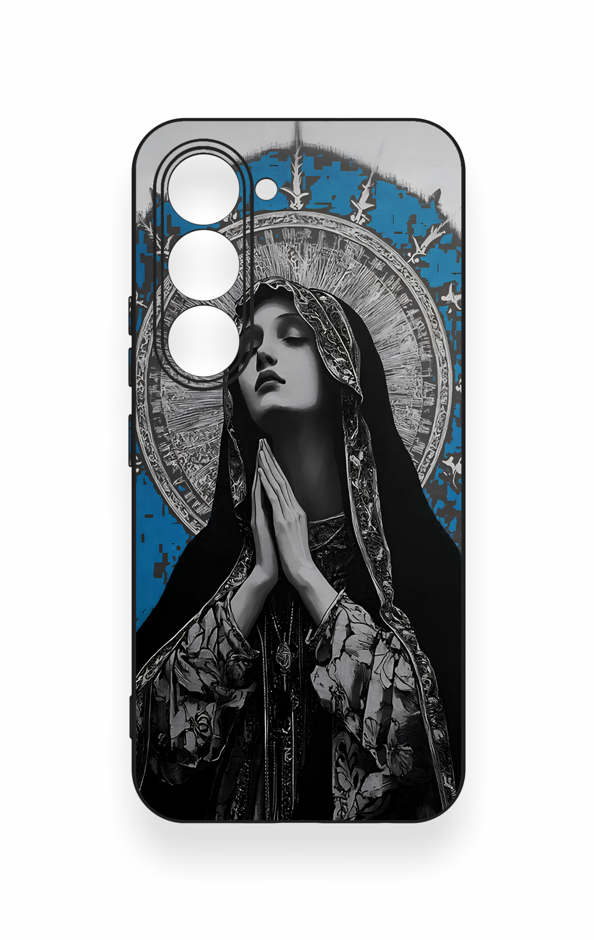 Tecno Spark 40 Pro Uyumlu Rahibe Desenli Silikon Kılıf