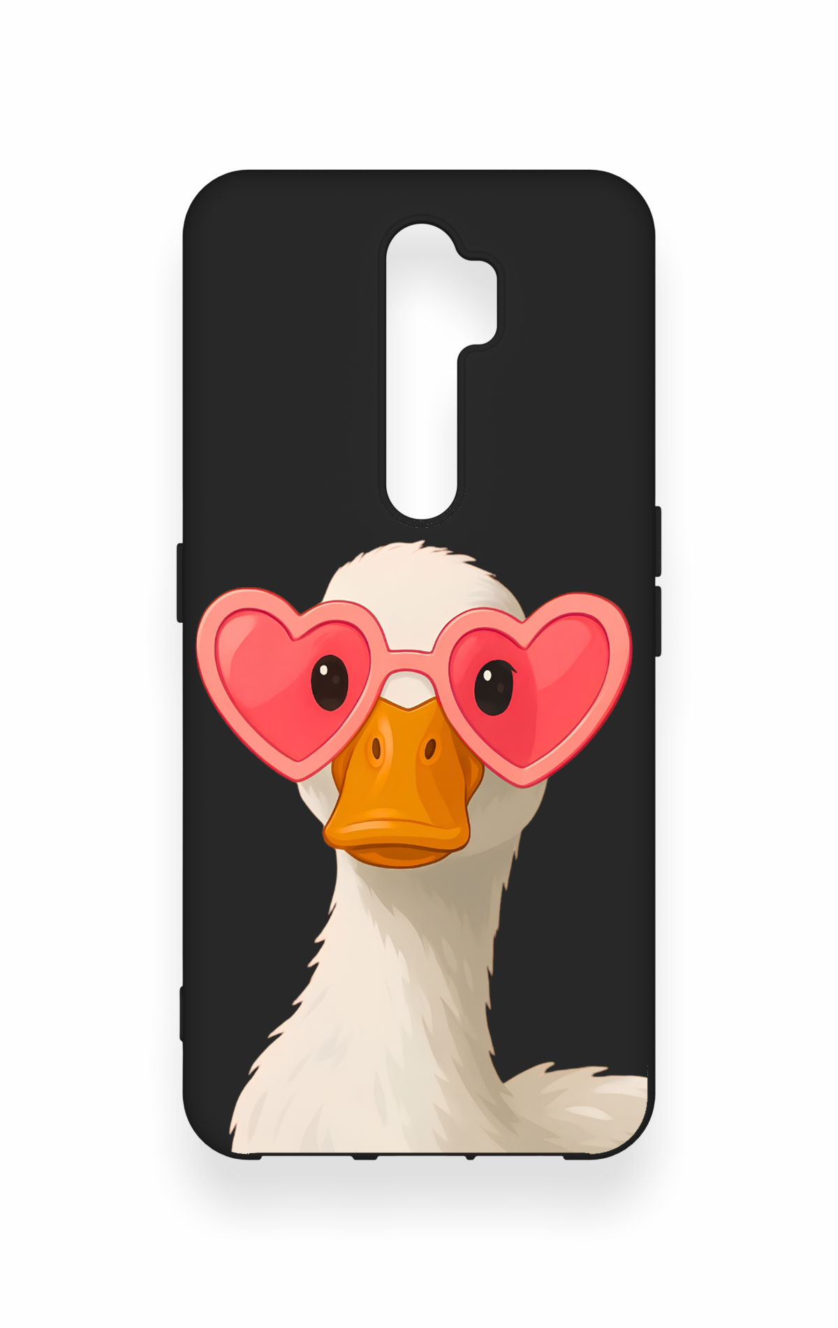 Oppo A5 2020 Uyumlu Aşık Ördek Desenli Silikon Kılıf