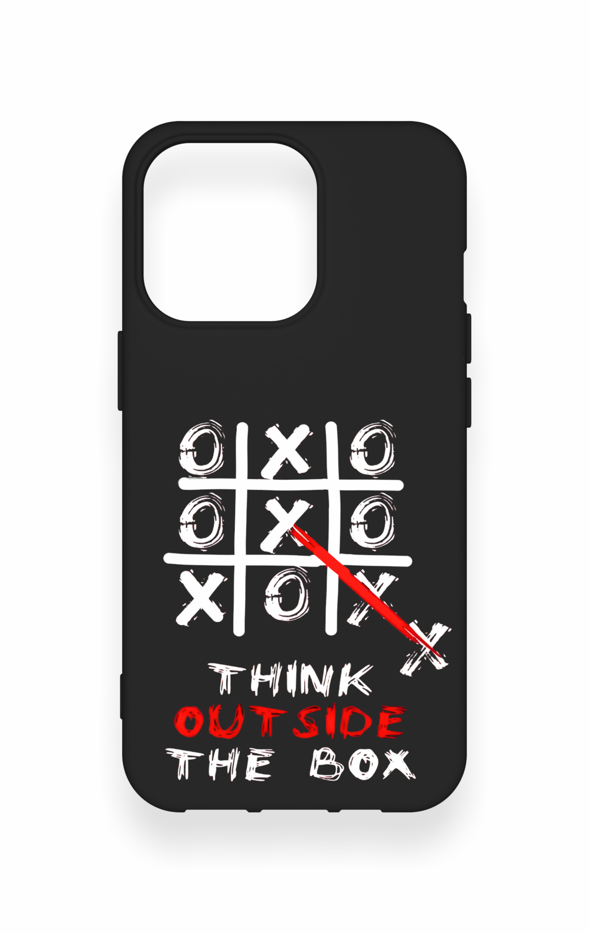 iPhone 13 Pro Uyumlu Out Side The Box Desenli Silikon Kılıf