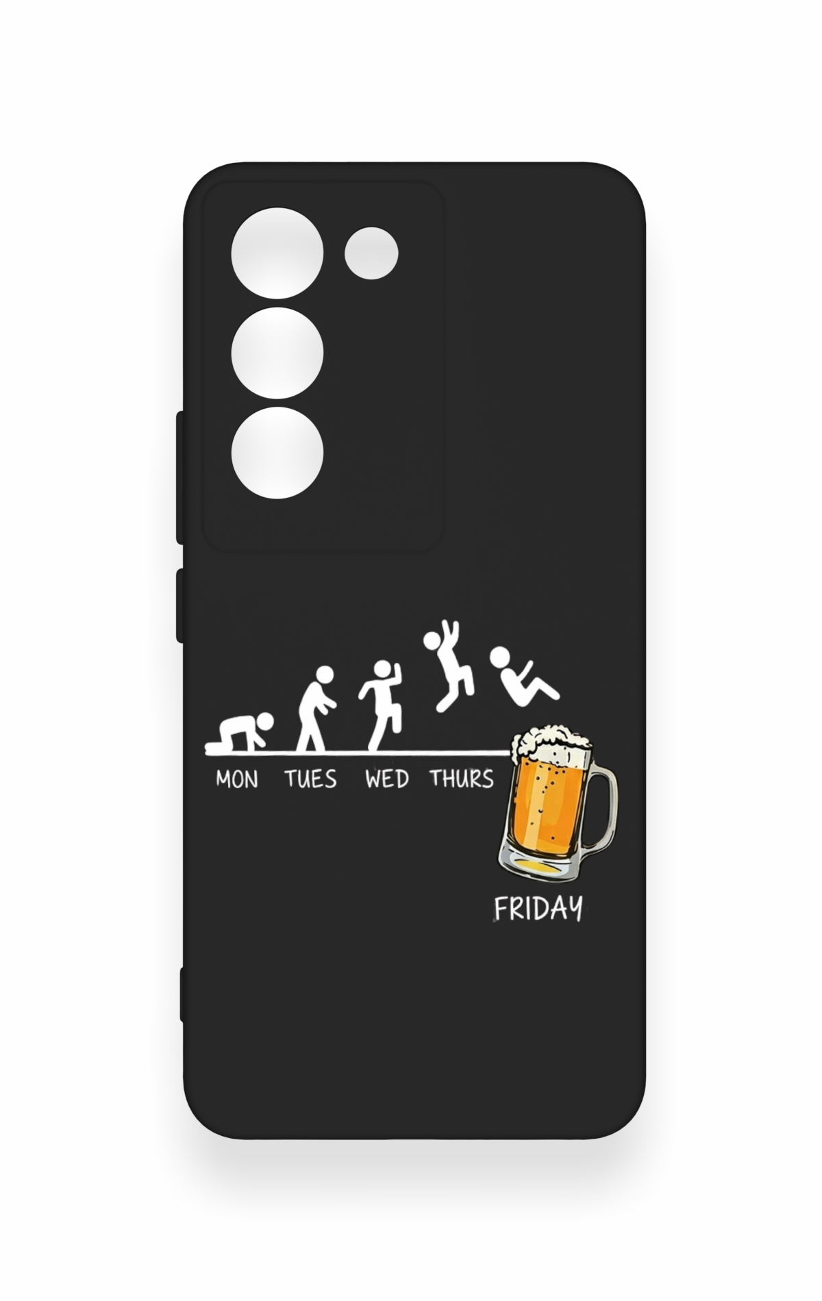 Vivo V30 Lite Uyumlu Fun Day Friday Desenli Silikon Kılıf