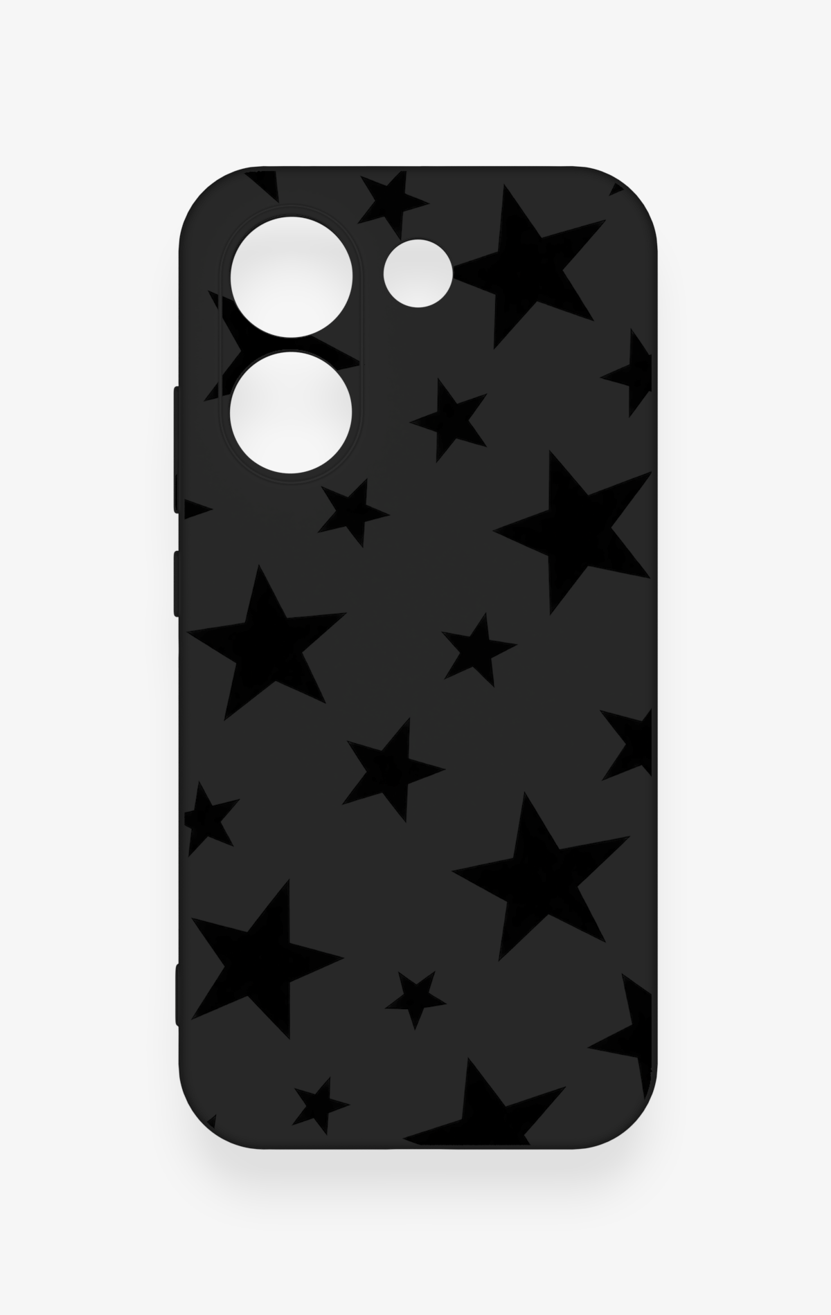 Poco X8 Pro Uyumlu Siyah Star Desenli Silikon Kılıf