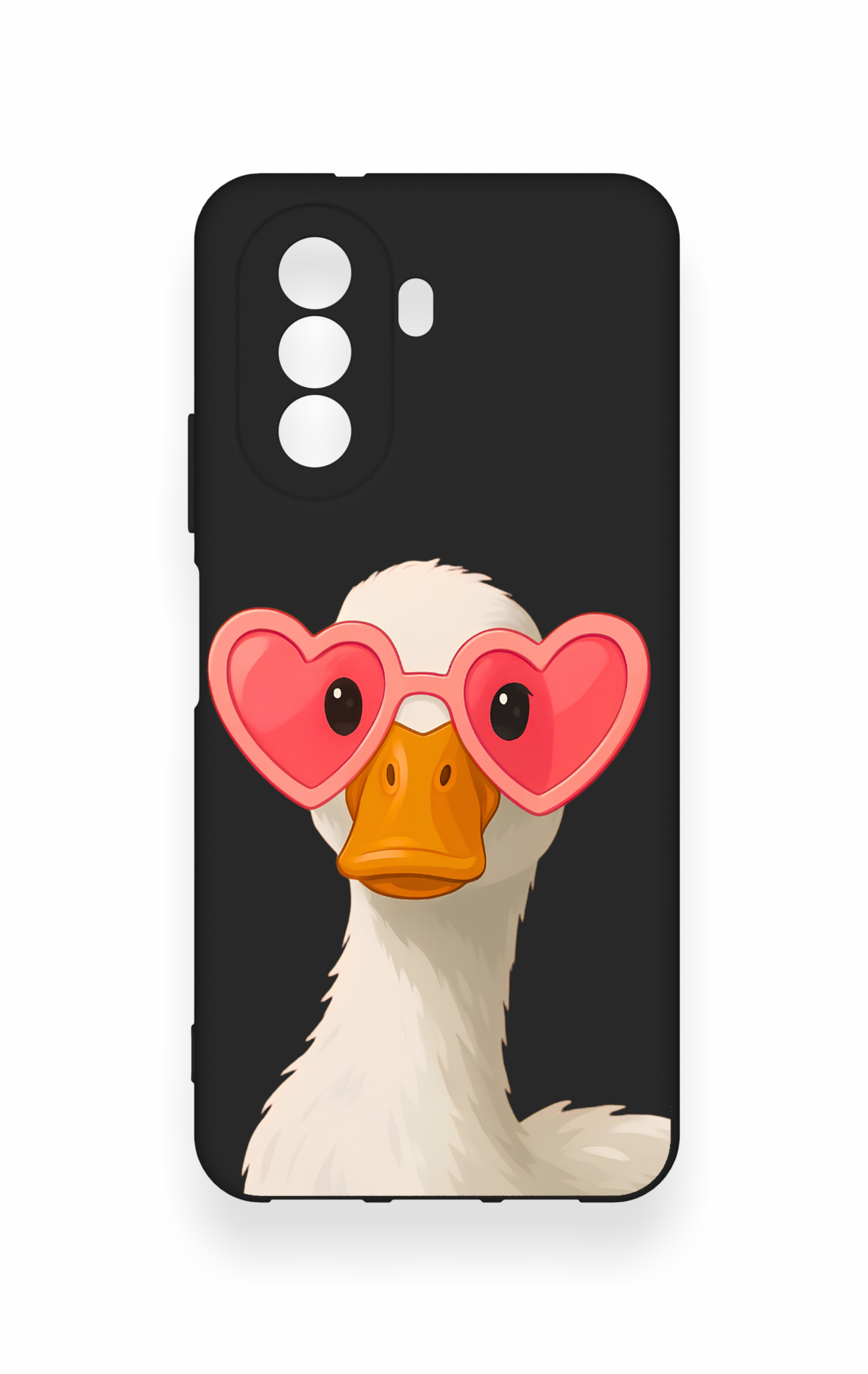 Huawei Nova Y70 Uyumlu Aşık Ördek Desenli Silikon Kılıf