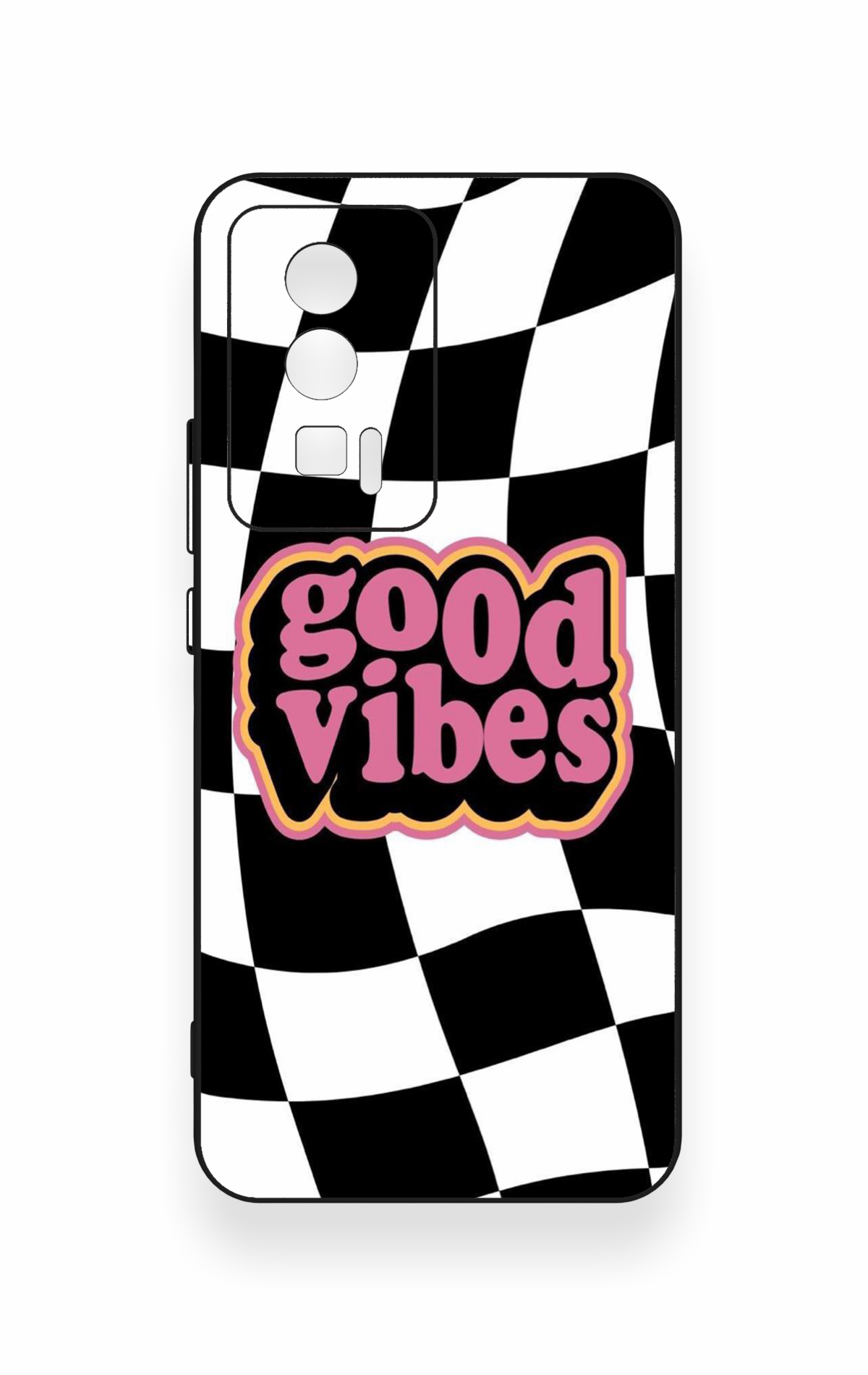Poco F5 Pro Uyumlu Black Good Vibes Desenli Silikon Kılıf