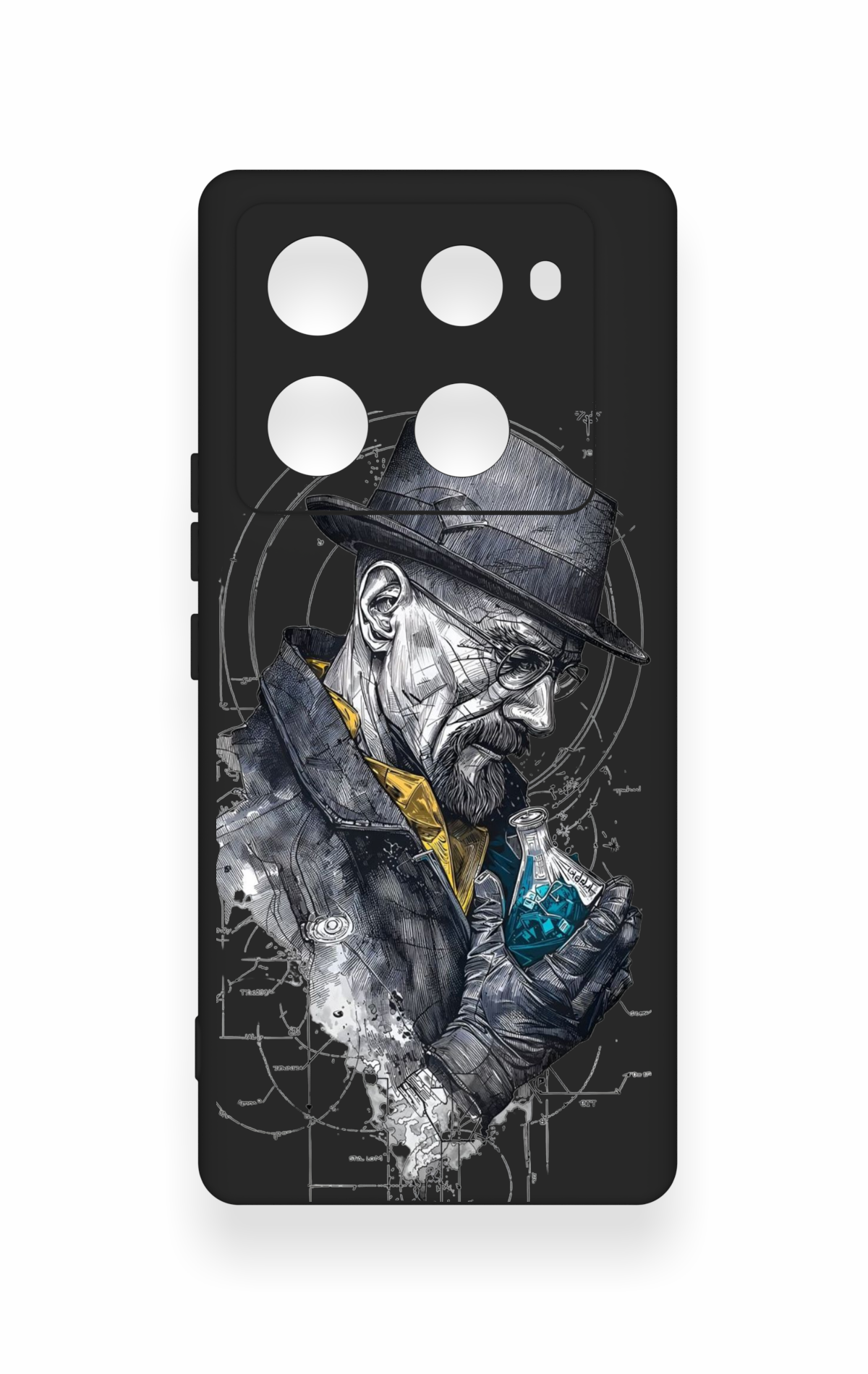 İnfinix Note 40 Pro Uyumlu Walter White Desenli Silikon Kılıf