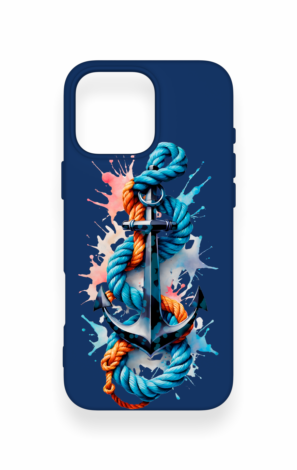 iPhone 16 Pro Max Uyumlu Anchor Desenli Silikon Kılıf