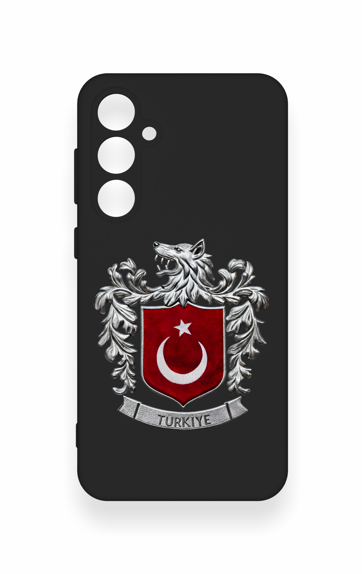 Samsung S23Fe Uyumlu Türk Arma Desenli Silikon Kılıf