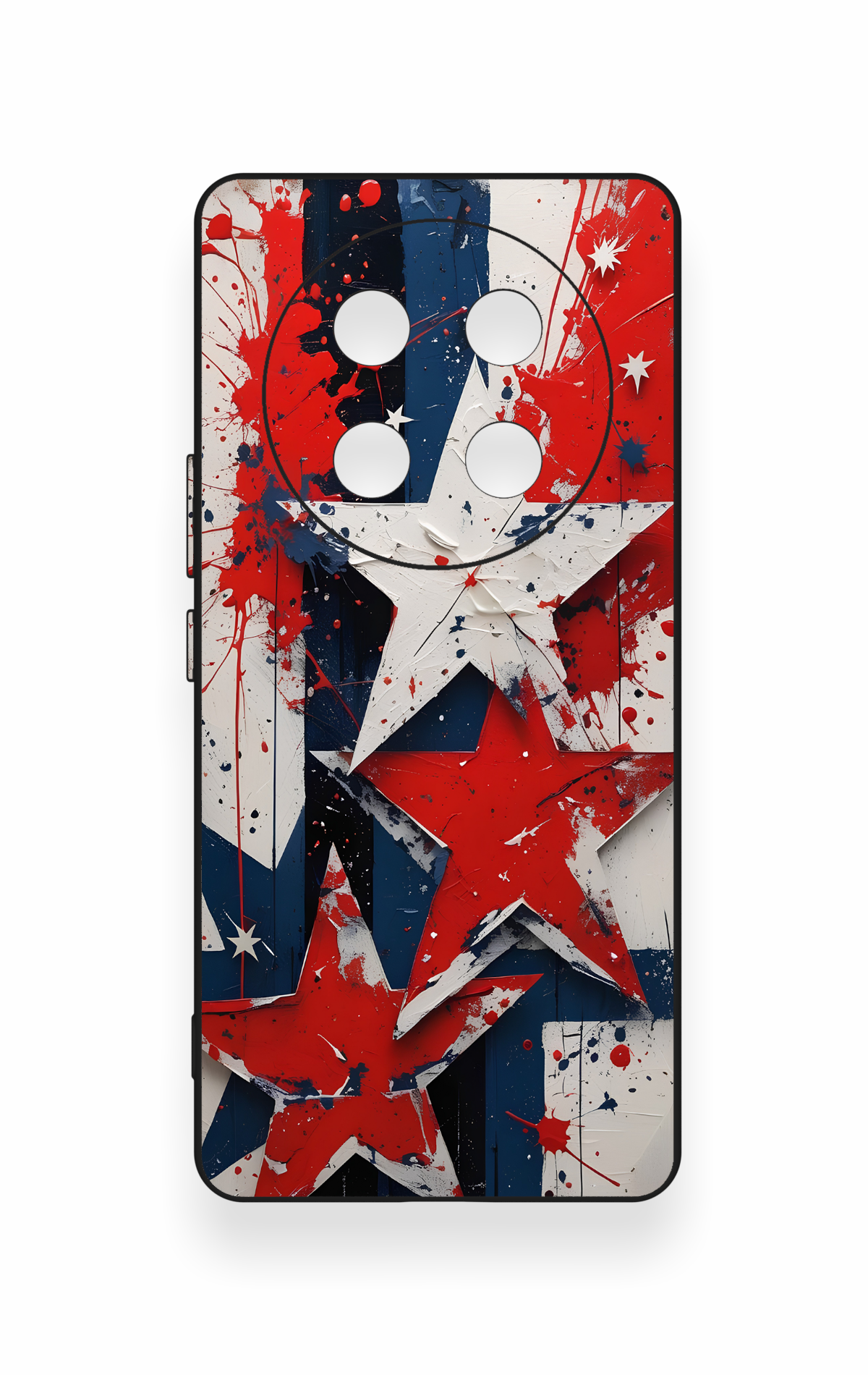 Honor Magic 7 Lite 5G Uyumlu Star Flag Desenli Silikon Kılıf
