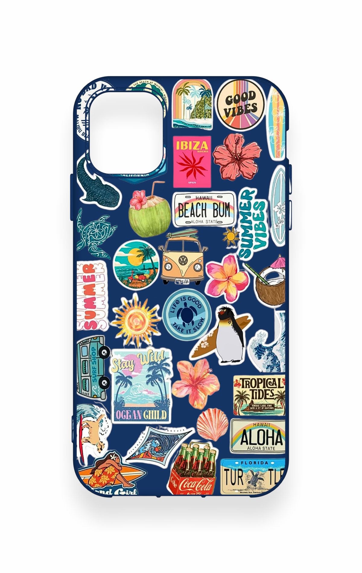iPhone 11 Uyumlu Summer Vibes Desenli Silikon Kılıf