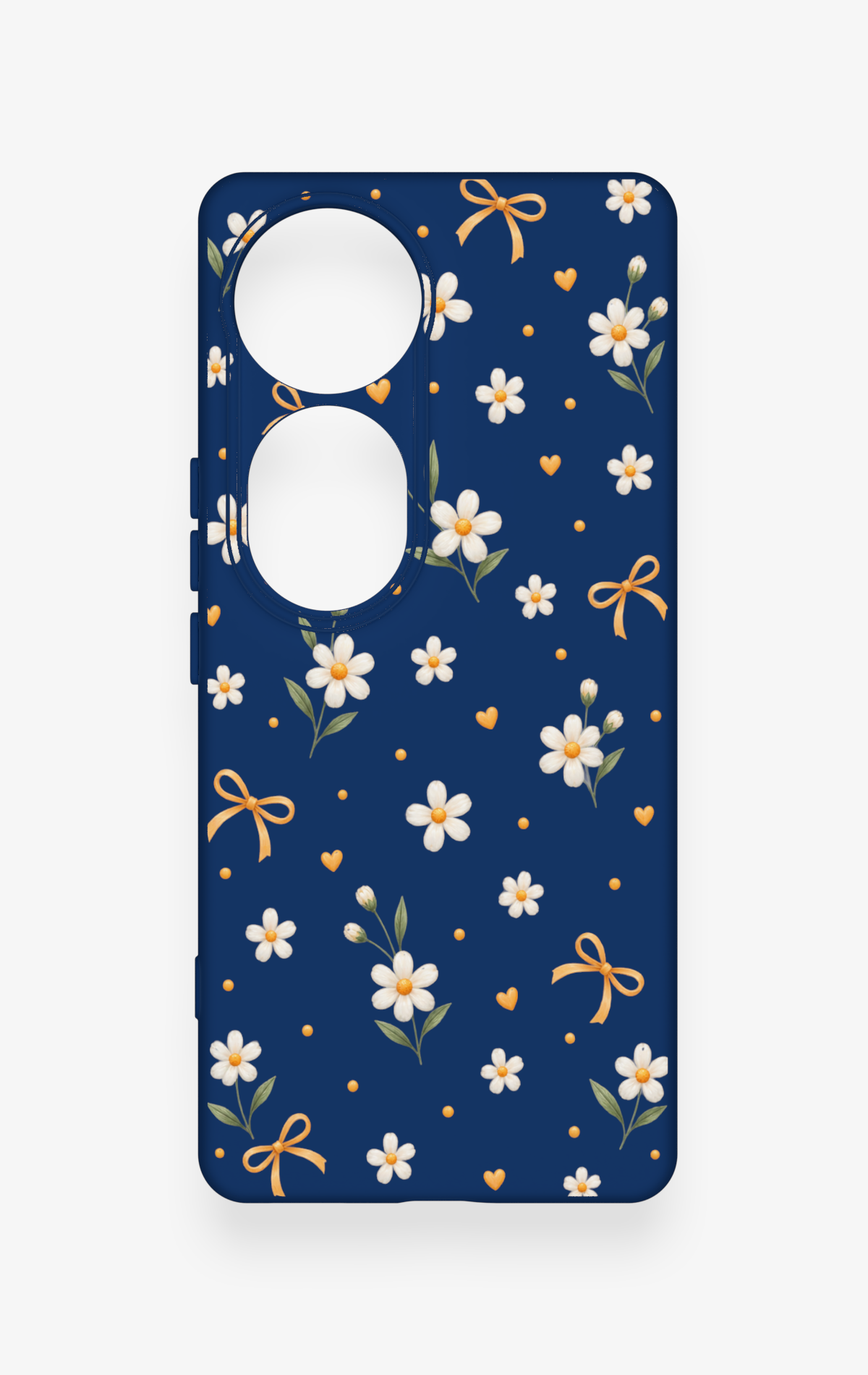 Vivo V40 Uyumlu Papatya Fiyonk Desenli Silikon Kılıf