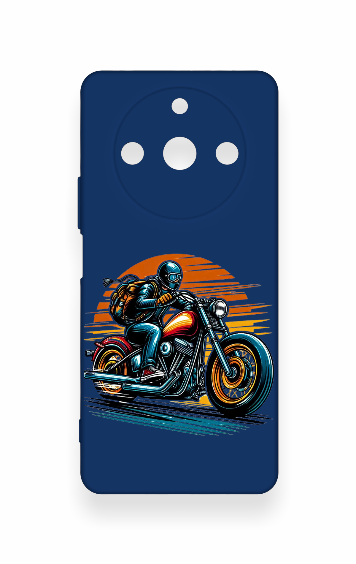 Realme 11 Pro Uyumlu Moto Rider Desenli Silikon Kılıf