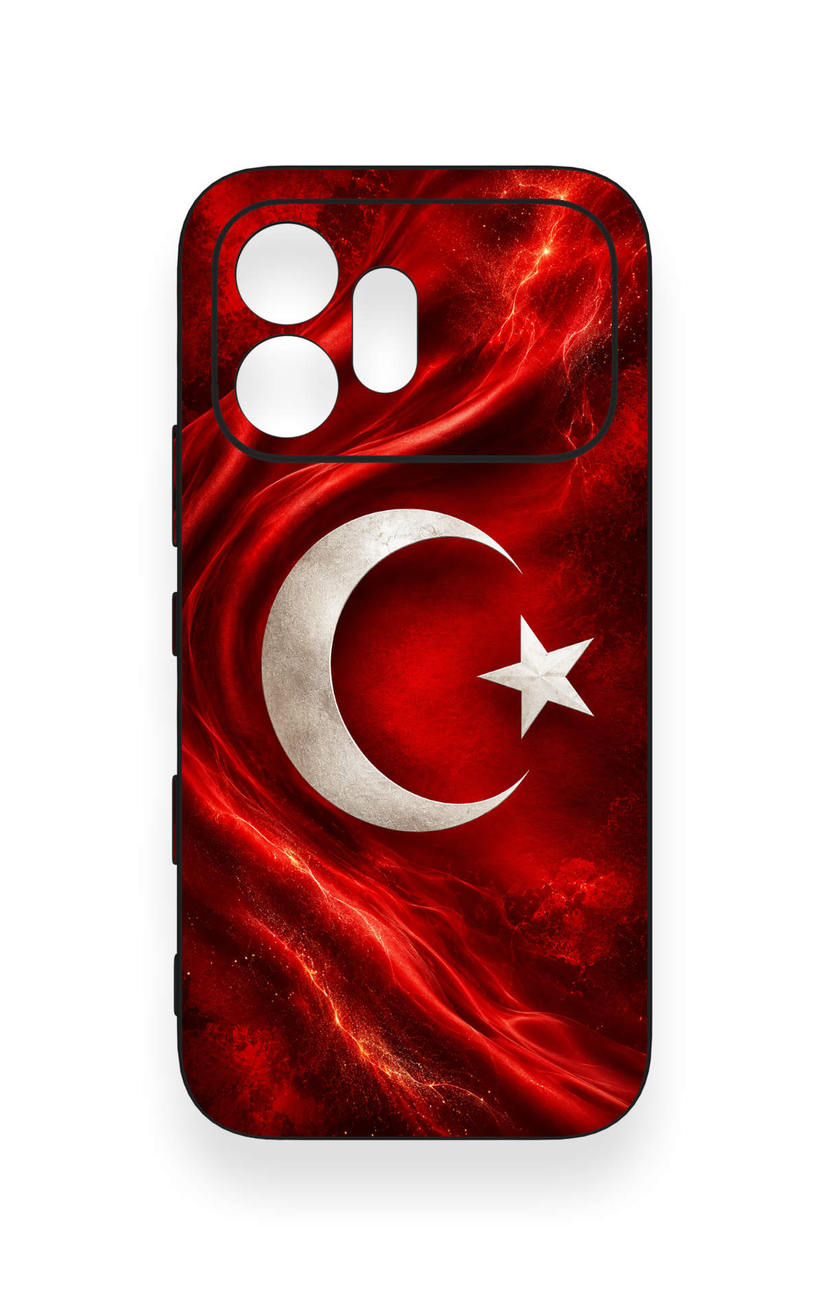 Honor 600 Uyumlu Türk Bayrağı Desenli Silikon Kılıf