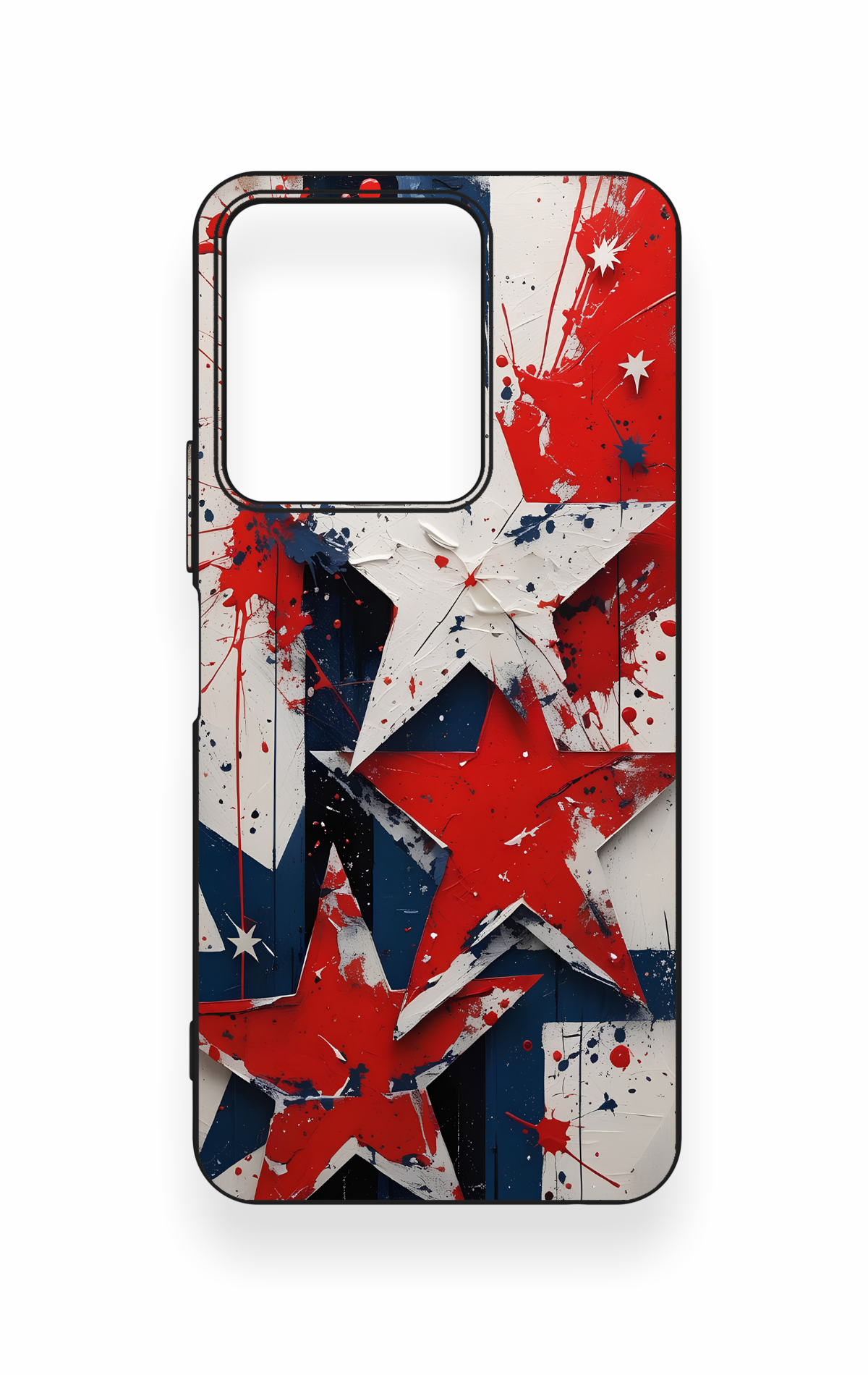 Vivo Y35 Uyumlu Star Flag Desenli Silikon Kılıf