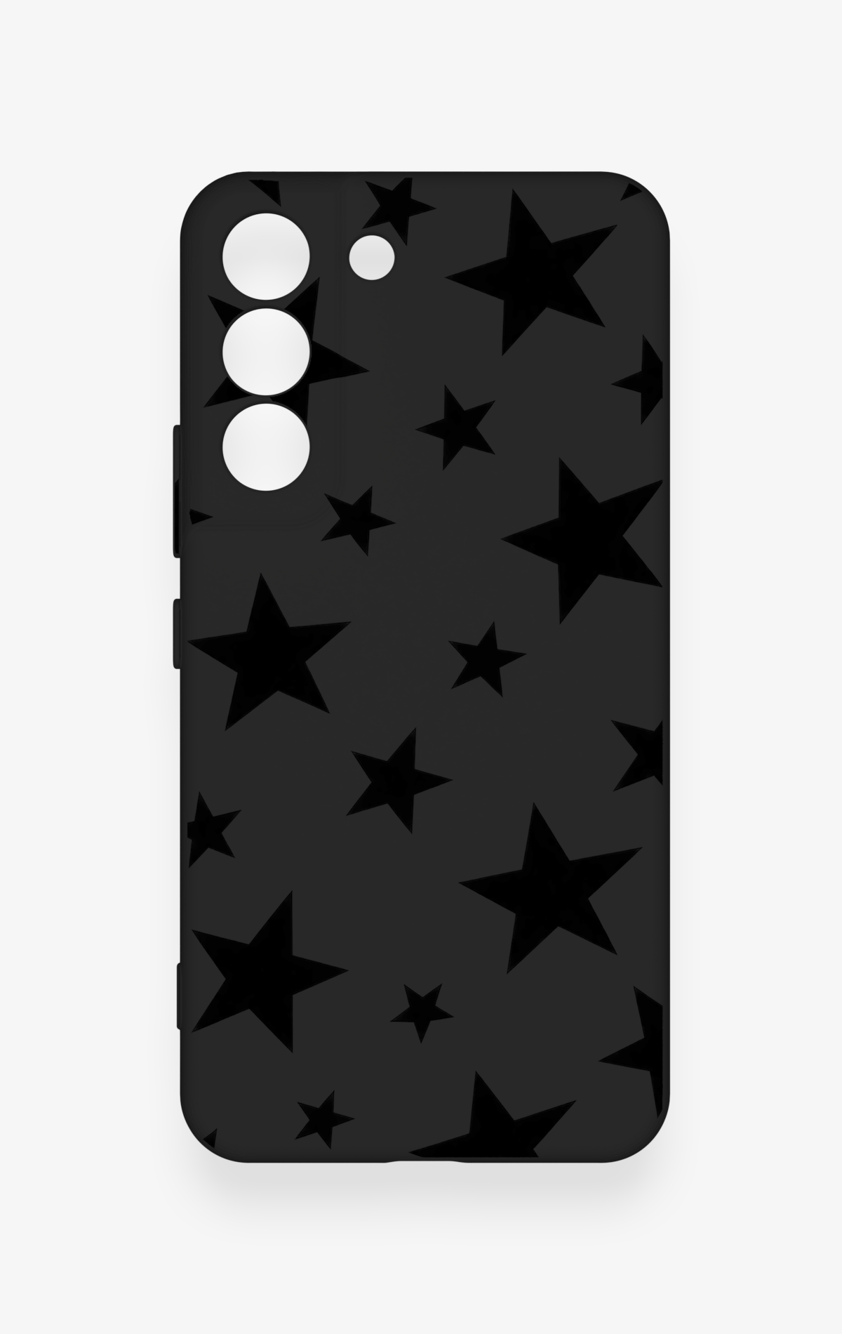 Samsung S22 Uyumlu Siyah Star Desenli Silikon Kılıf