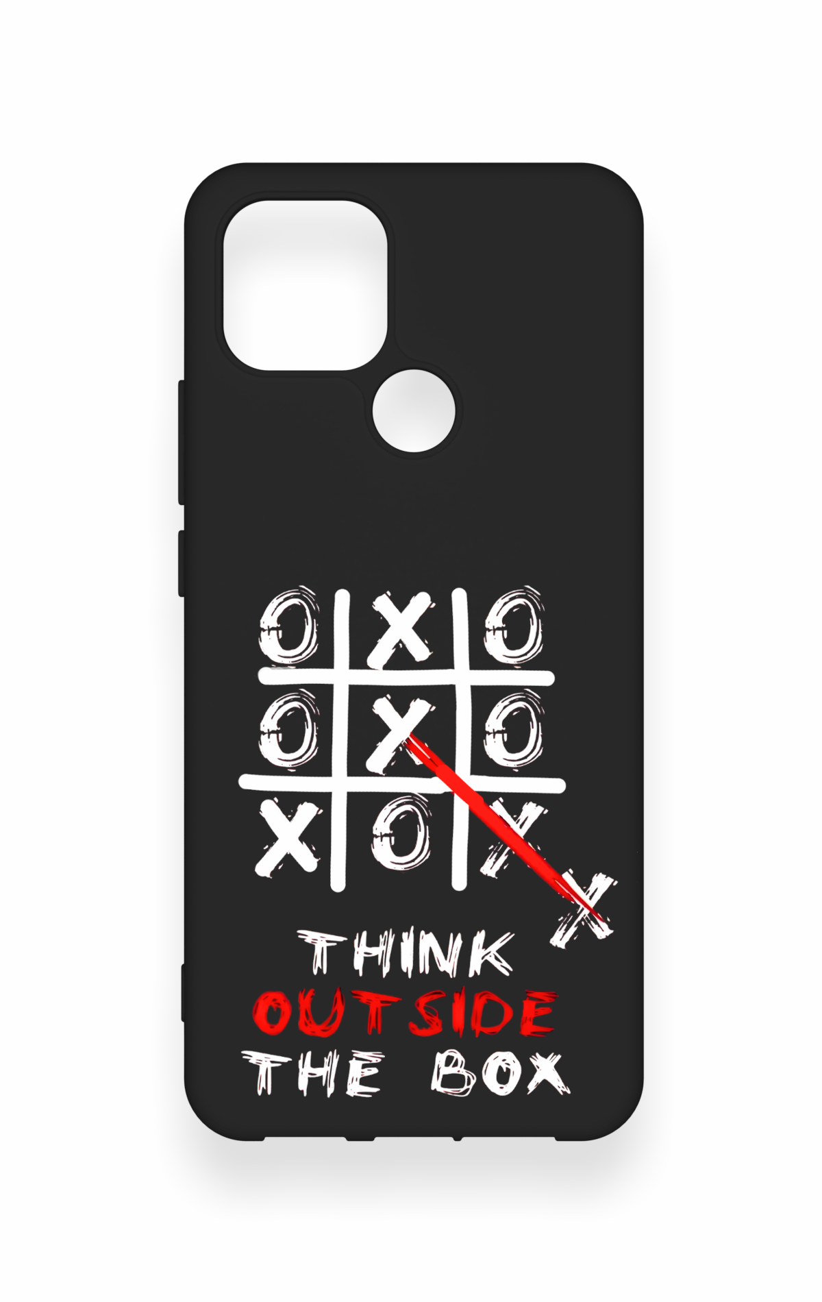 Oppo A15 Uyumlu Out Side The Box Desenli Silikon Kılıf