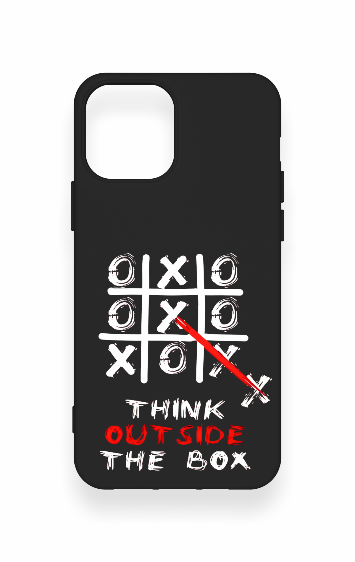 iPhone 12-12PRO Uyumlu Out Side The Box Desenli Silikon Kılıf