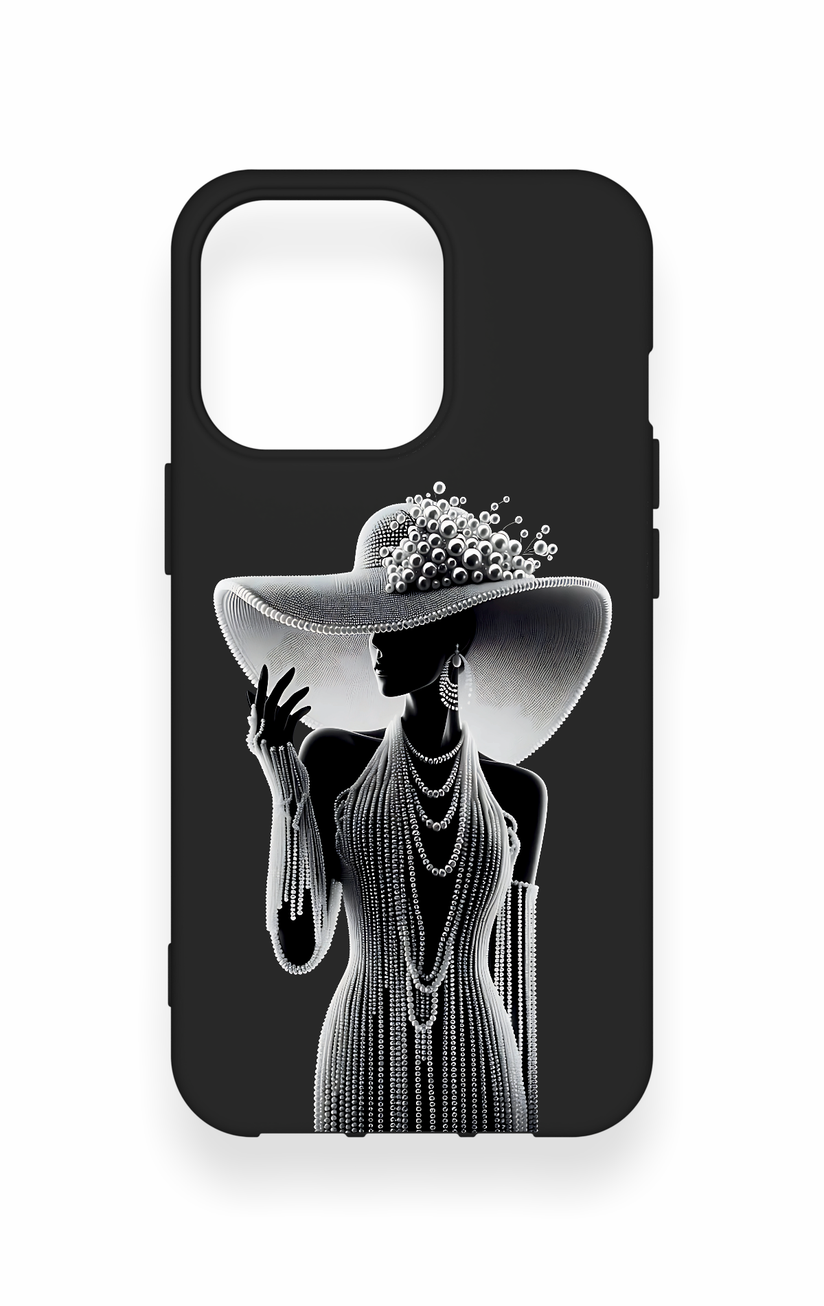 iPhone 13 Pro Uyumlu Lady Desenli Silikon Kılıf
