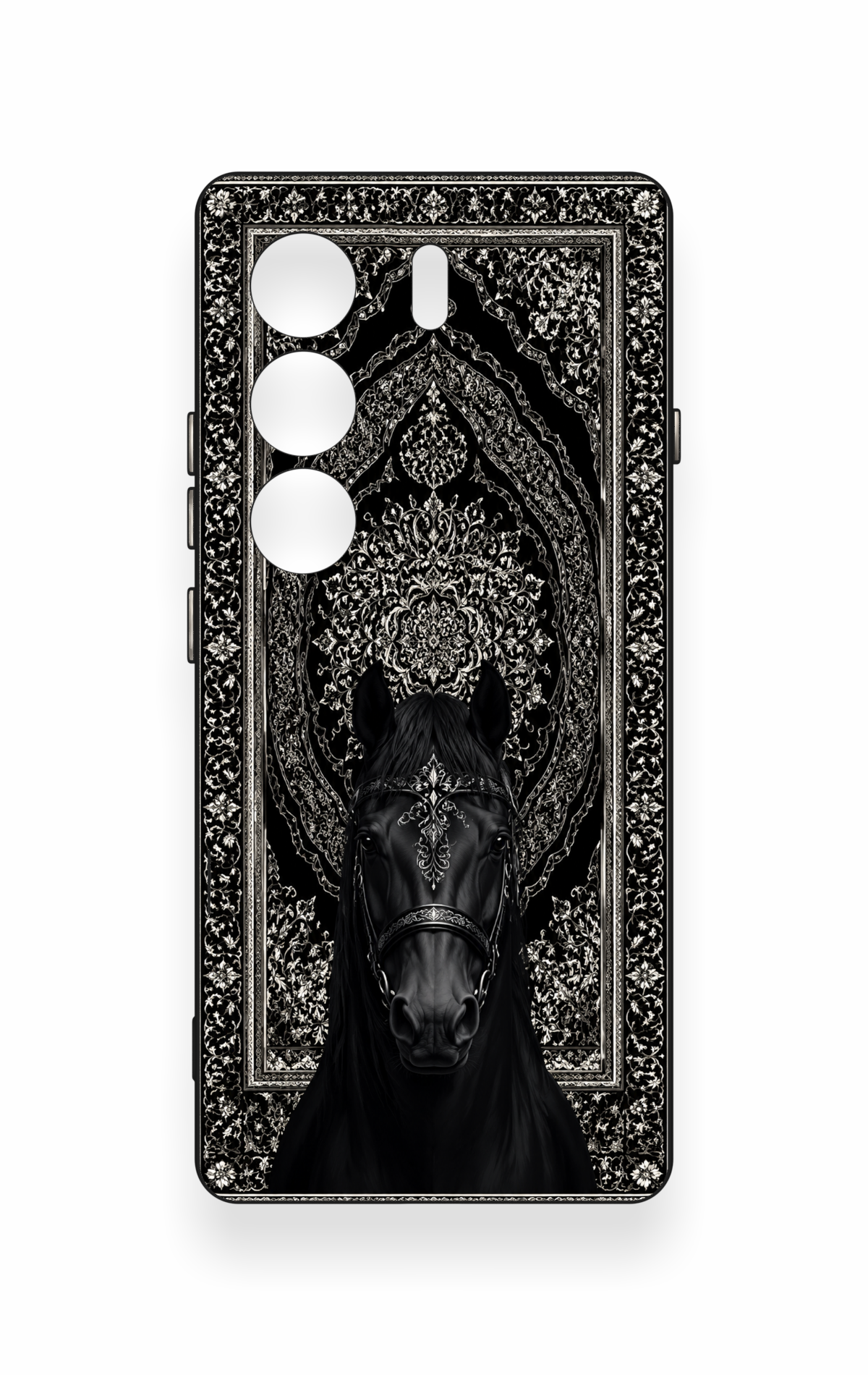 Tecno Camon 40 4G Uyumlu Etnik At Figürü Desenli Silikon Kılıf