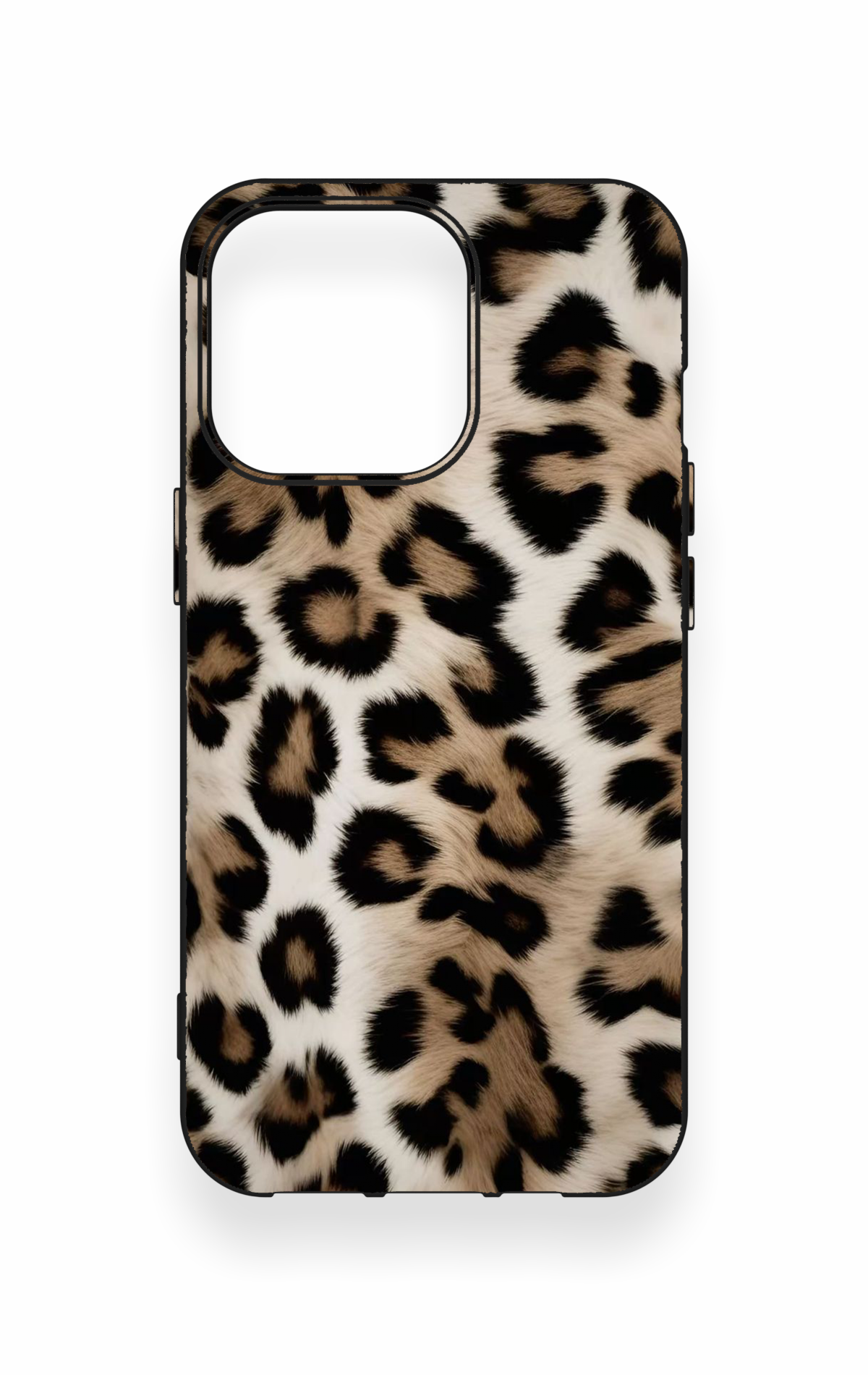 iPhone 13 Pro Uyumlu Leopar Derisi Desenli Silikon Kılıf
