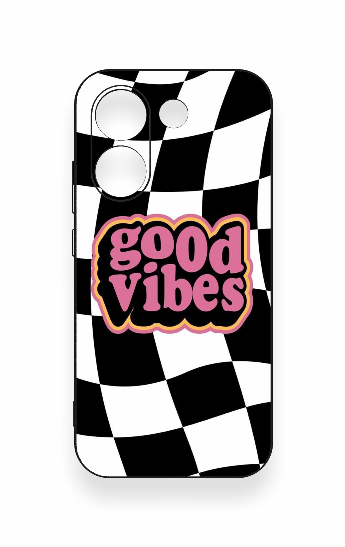 Poco X8 Pro Uyumlu Black Good Vibes Desenli Silikon Kılıf