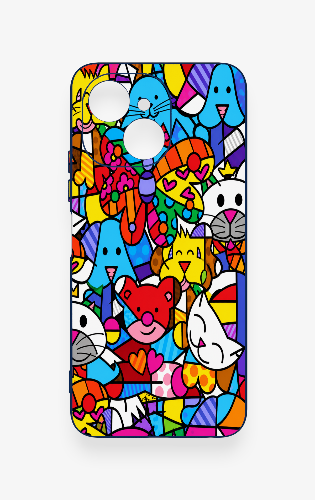 Tecno Spark 40C Uyumlu Britto Garden Desenli Silikon Kılıf