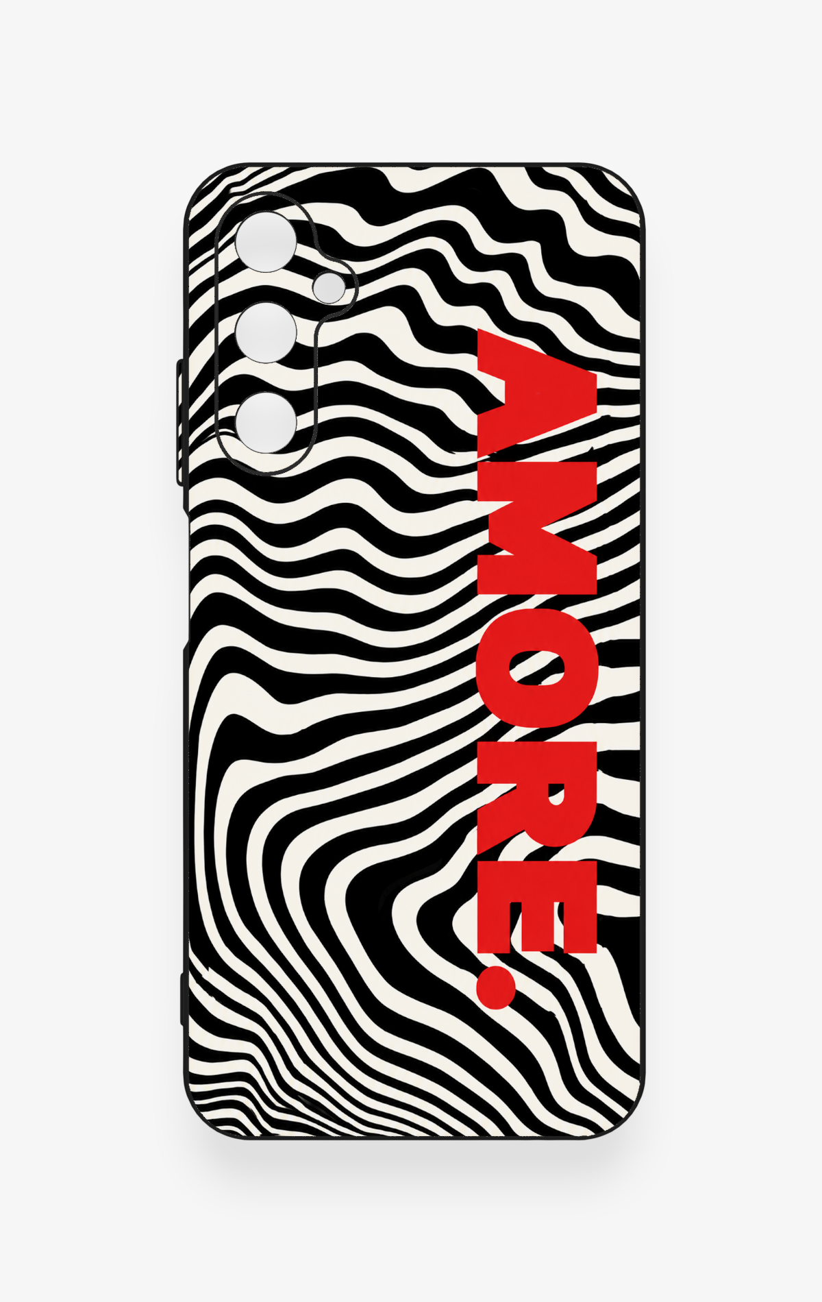 Samsung A05s Uyumlu Zebra Amore Desenli Silikon Kılıf