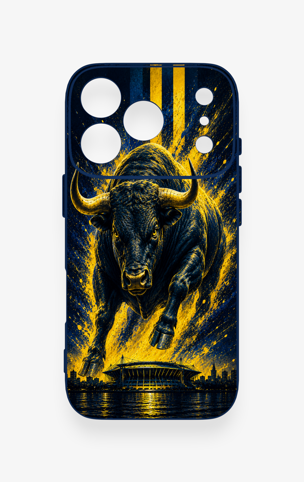 iPhone 17 Pro Uyumlu Kadiköy Boğası Desenli Silikon Kılıf