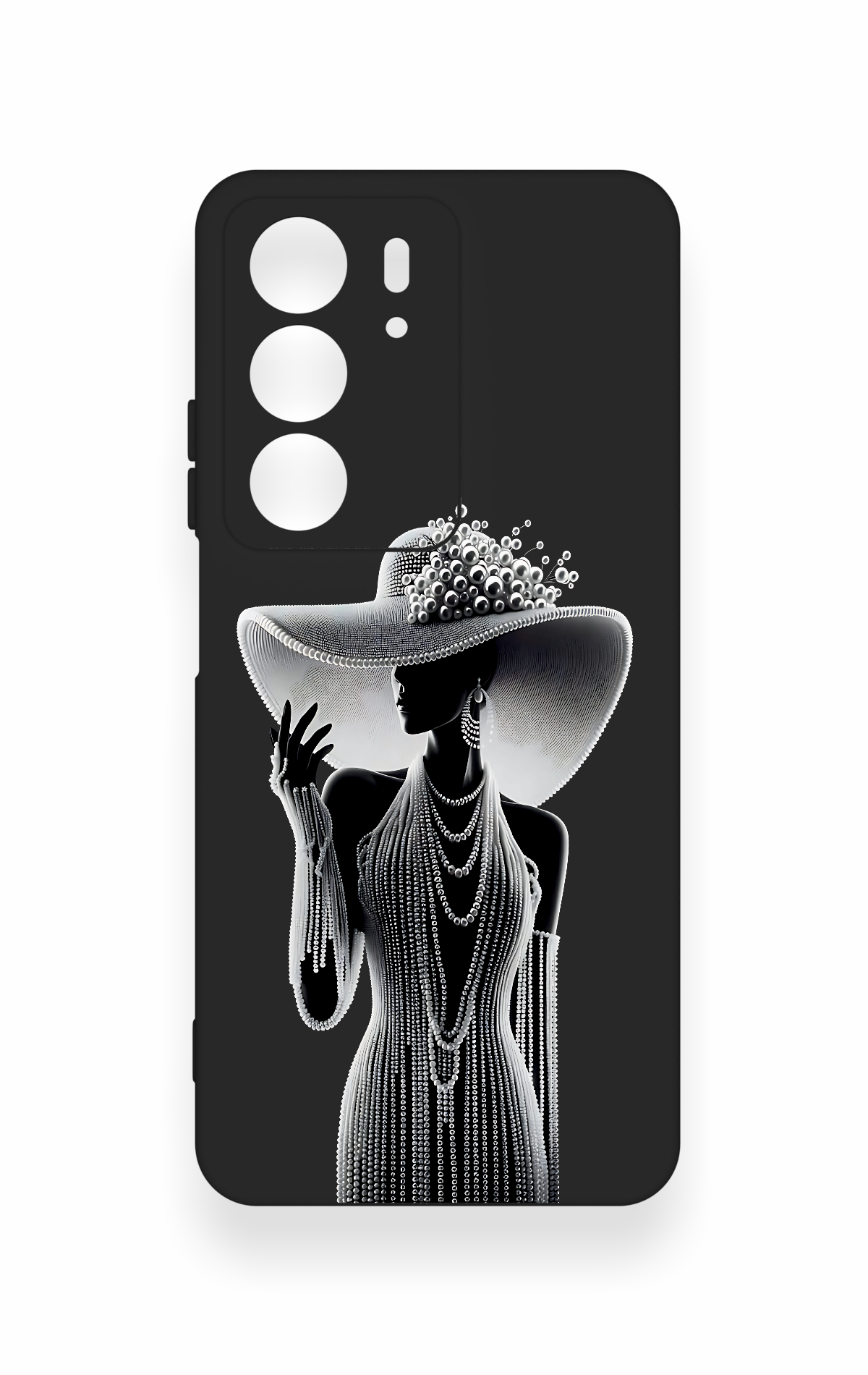 Realme C75 Uyumlu Lady Desenli Silikon Kılıf
