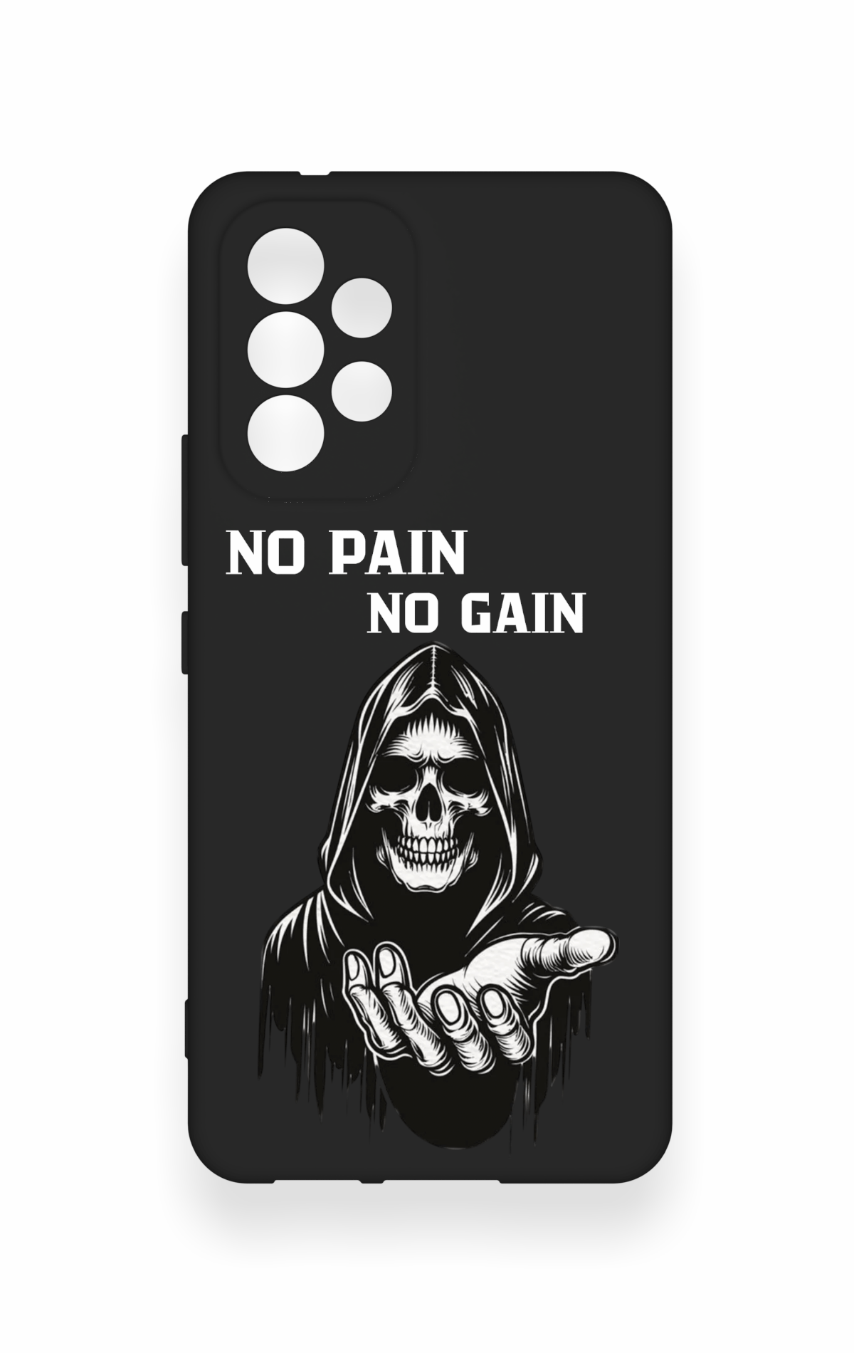 Samsung A53 Uyumlu No Pain No Gain Desenli Silikon Kılıf