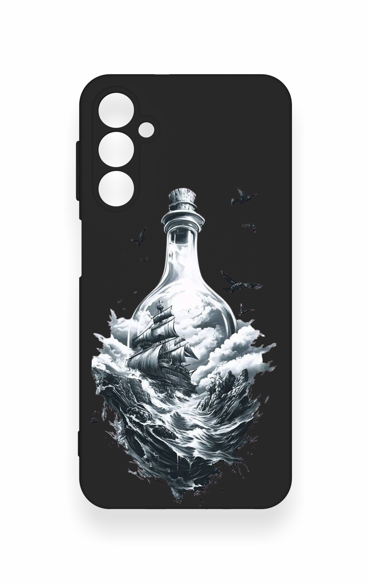 Samsung A24 Uyumlu Secret Sea Desenli Silikon Kılıf