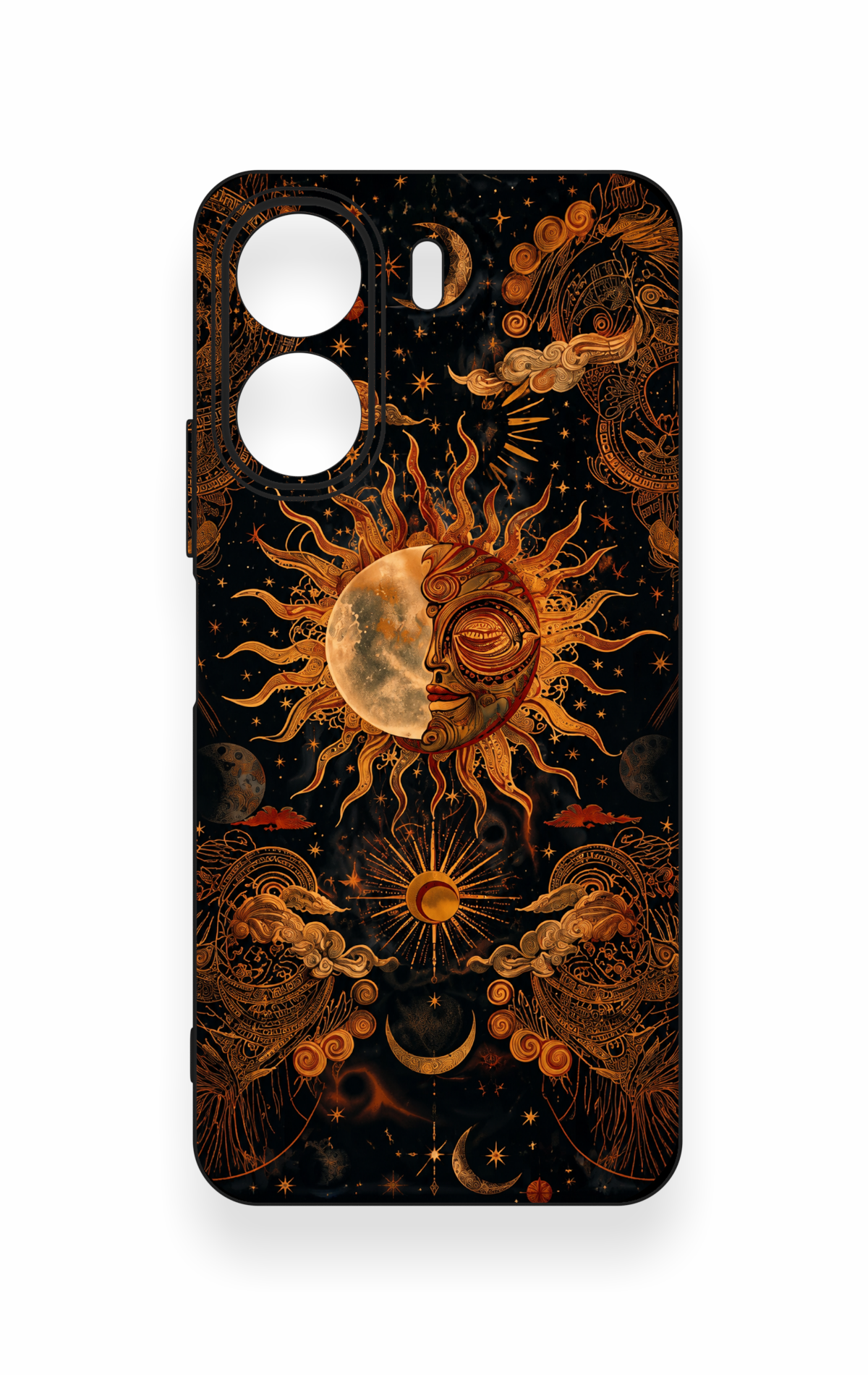 Redmi 13C Uyumlu Mistik Güneş Desenli Silikon Kılıf