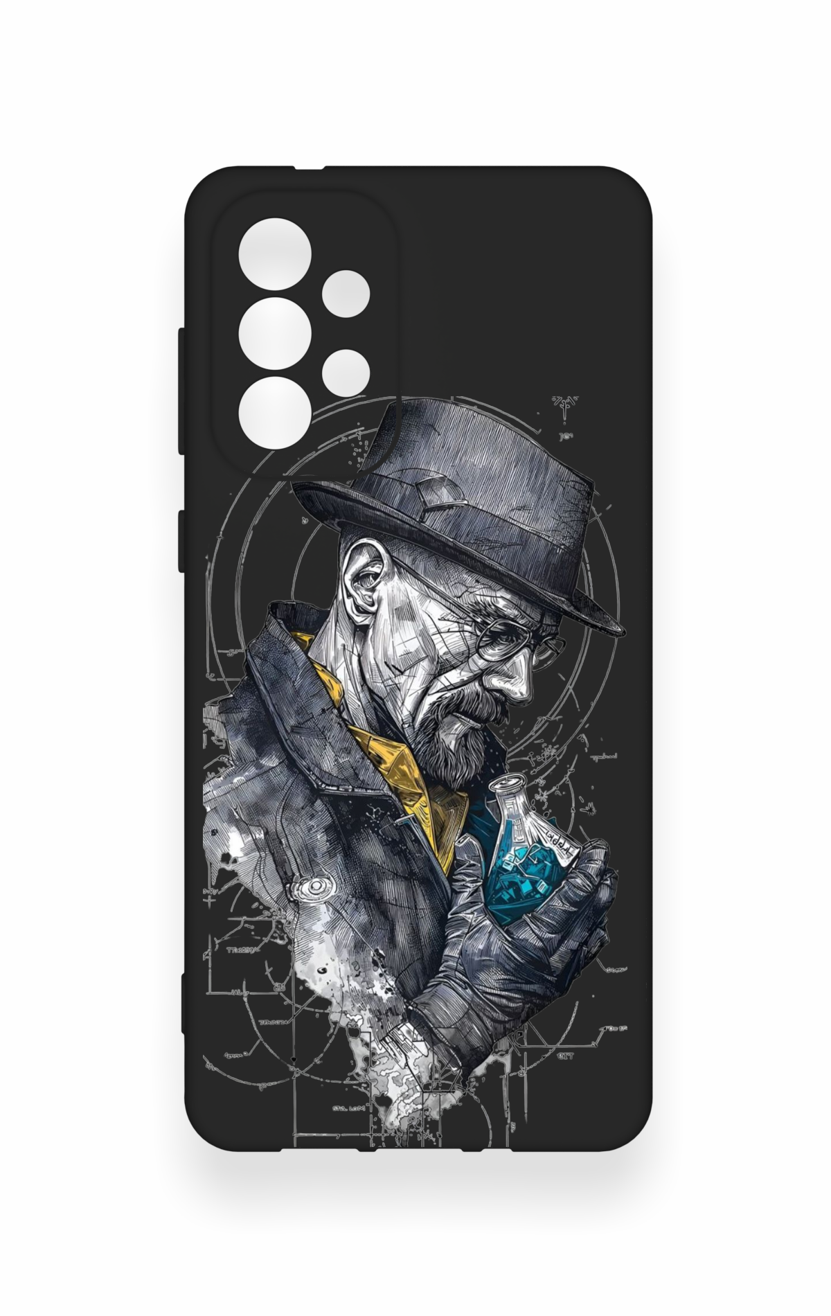 Samsung-A73 Uyumlu Walter White Desenli Silikon Kılıf