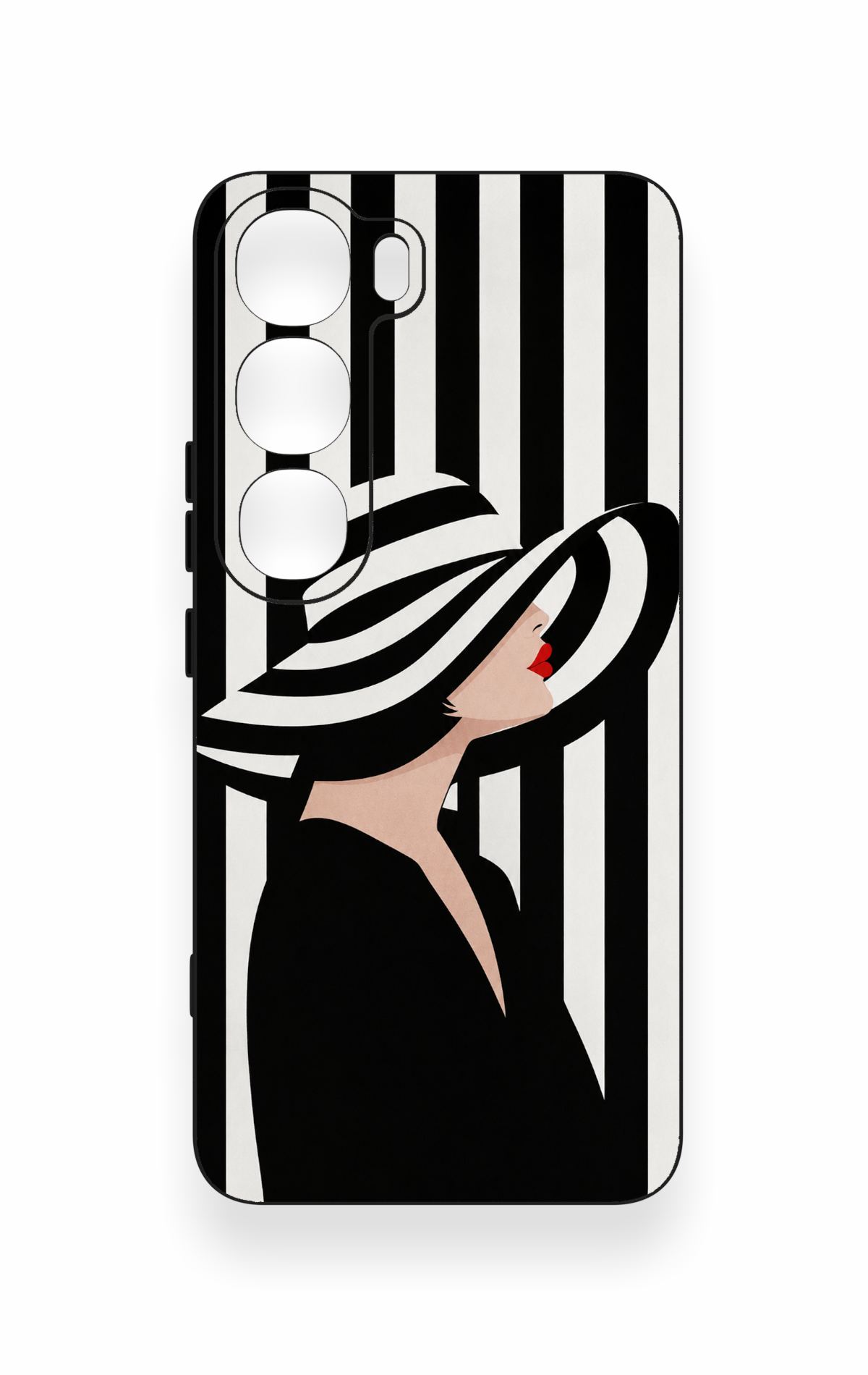 Vivo V40 Lite 5G Uyumlu Madam Marica Desenli Silikon Kılıf