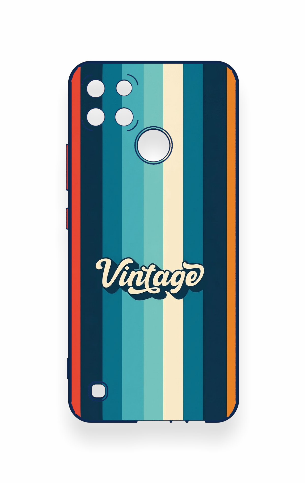 Realme C21Y Uyumlu Vintage Desenli Silikon Kılıf