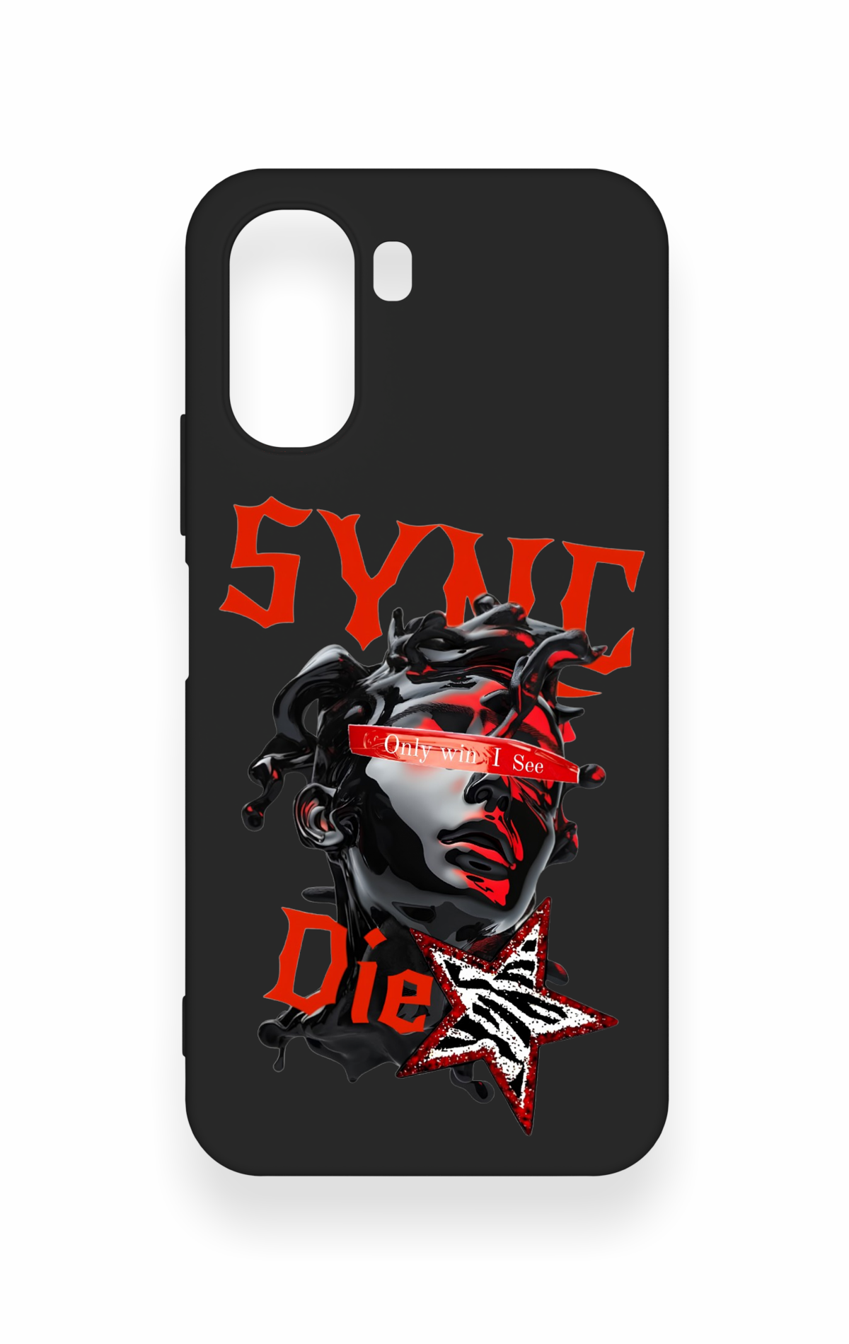 Oppo A6T Uyumlu Sync Die Desenli Silikon Kılıf
