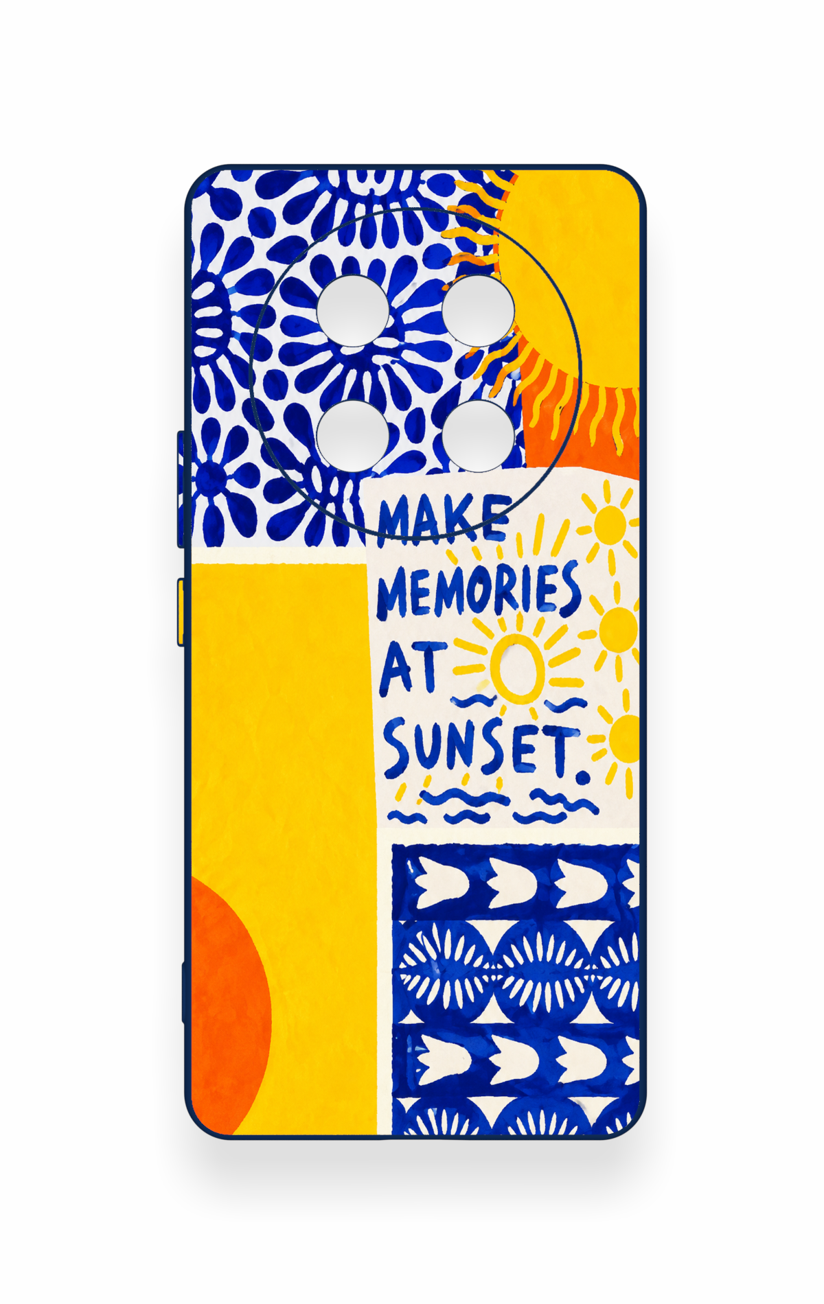 Honor Magic 7 Lite 5G Uyumlu Sunset Desenli Silikon Kılıf