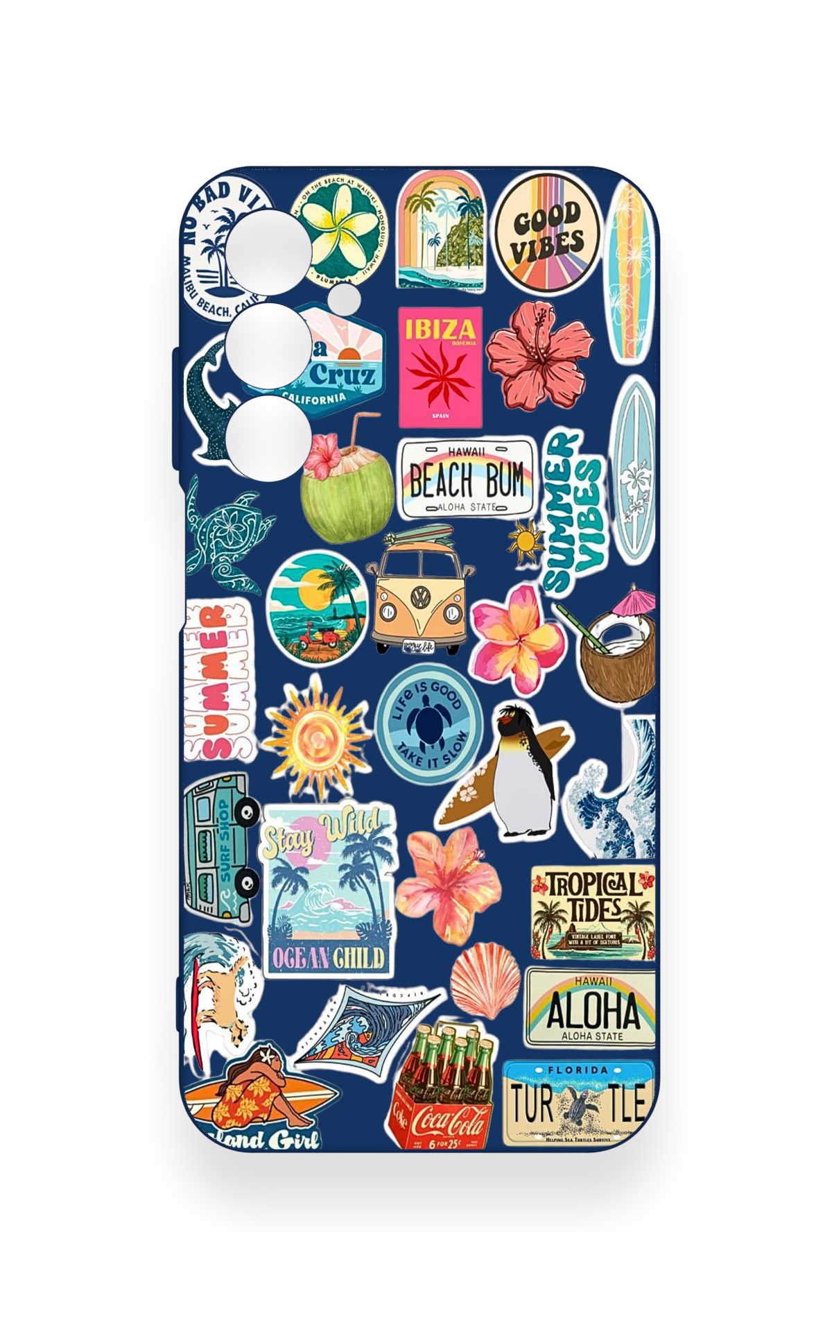 Samsung A25 Uyumlu Summer Vibes Desenli Silikon Kılıf