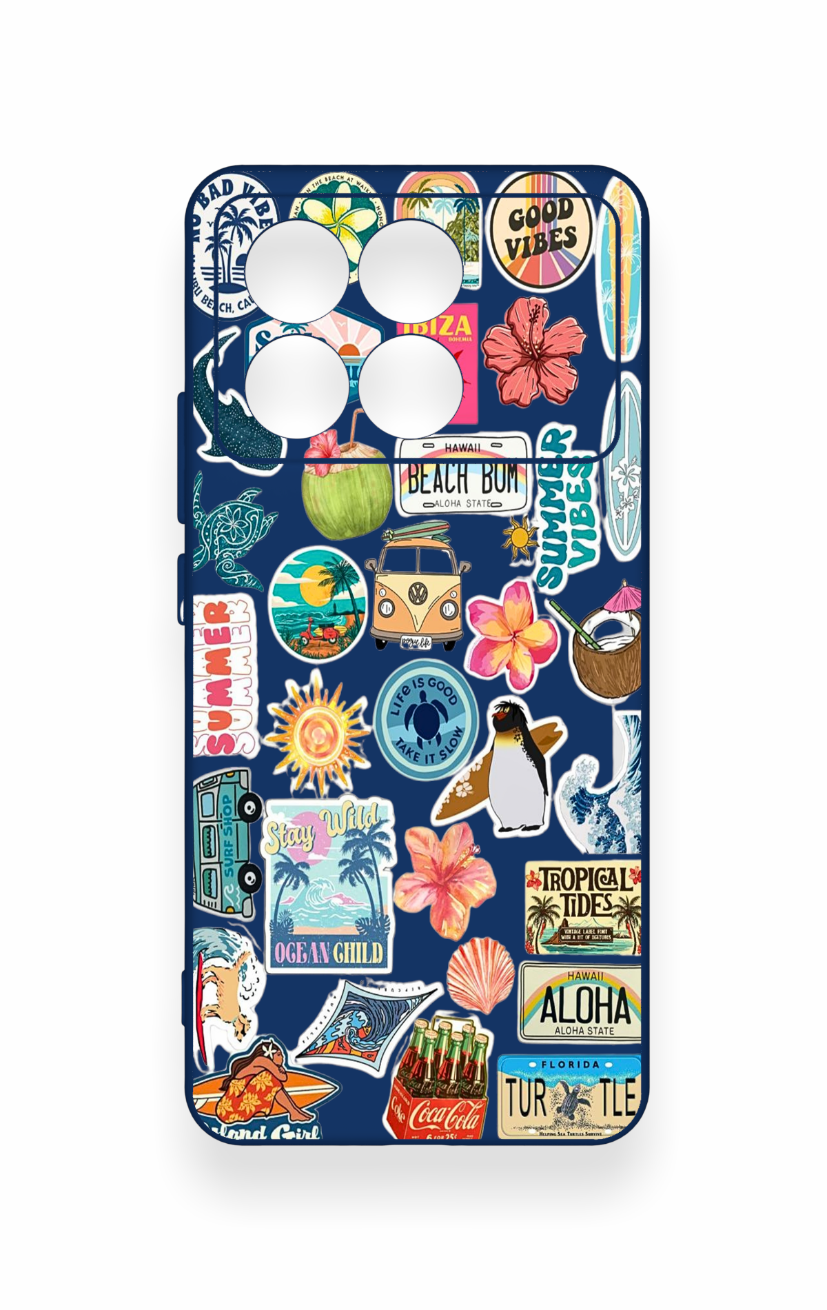 Poco X6 Pro Uyumlu Summer Vibes Desenli Silikon Kılıf