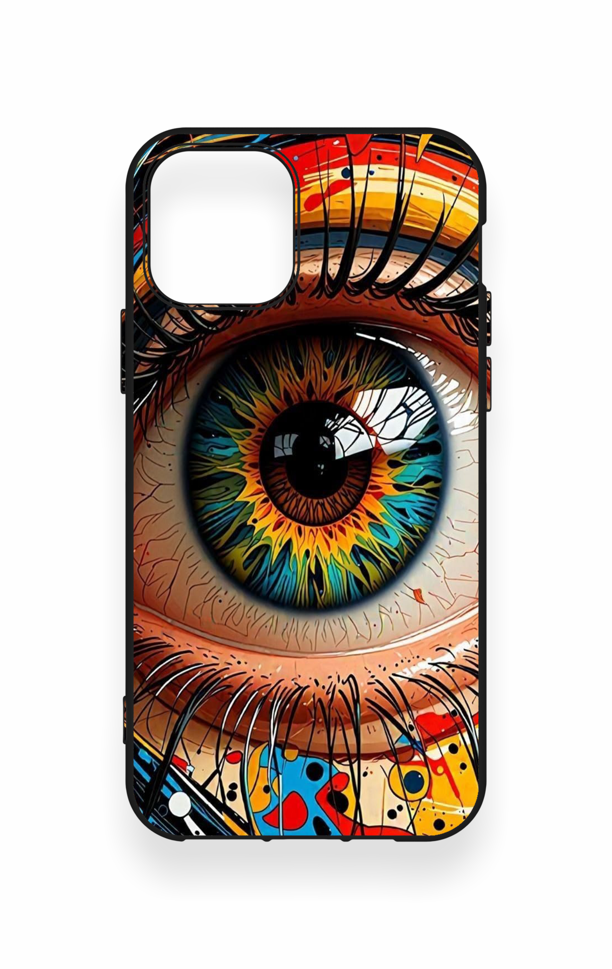 iPhone 11 Pro Uyumlu Renkli Göz Bebeği Desenli Silikon Kılıf