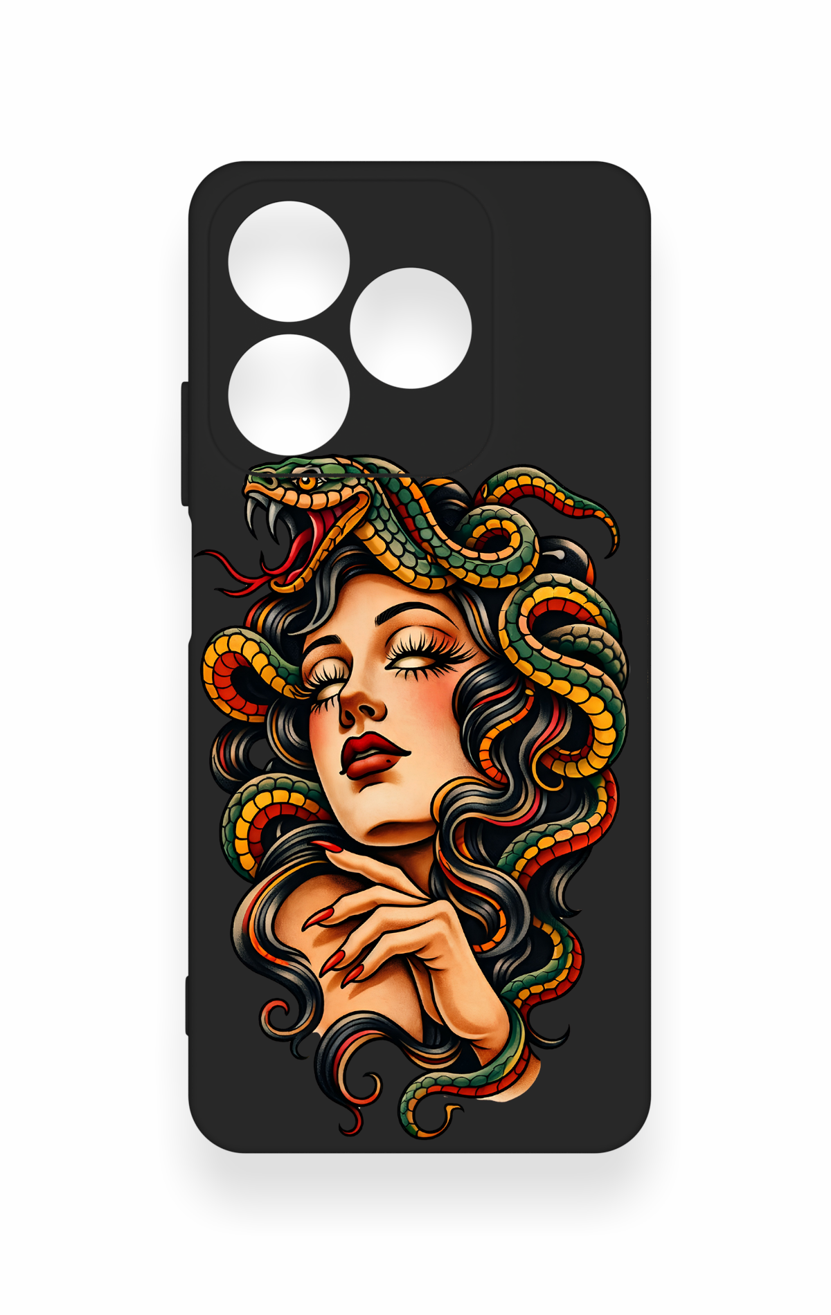 Realme C63 Uyumlu Medusa Desenli Silikon Kılıf
