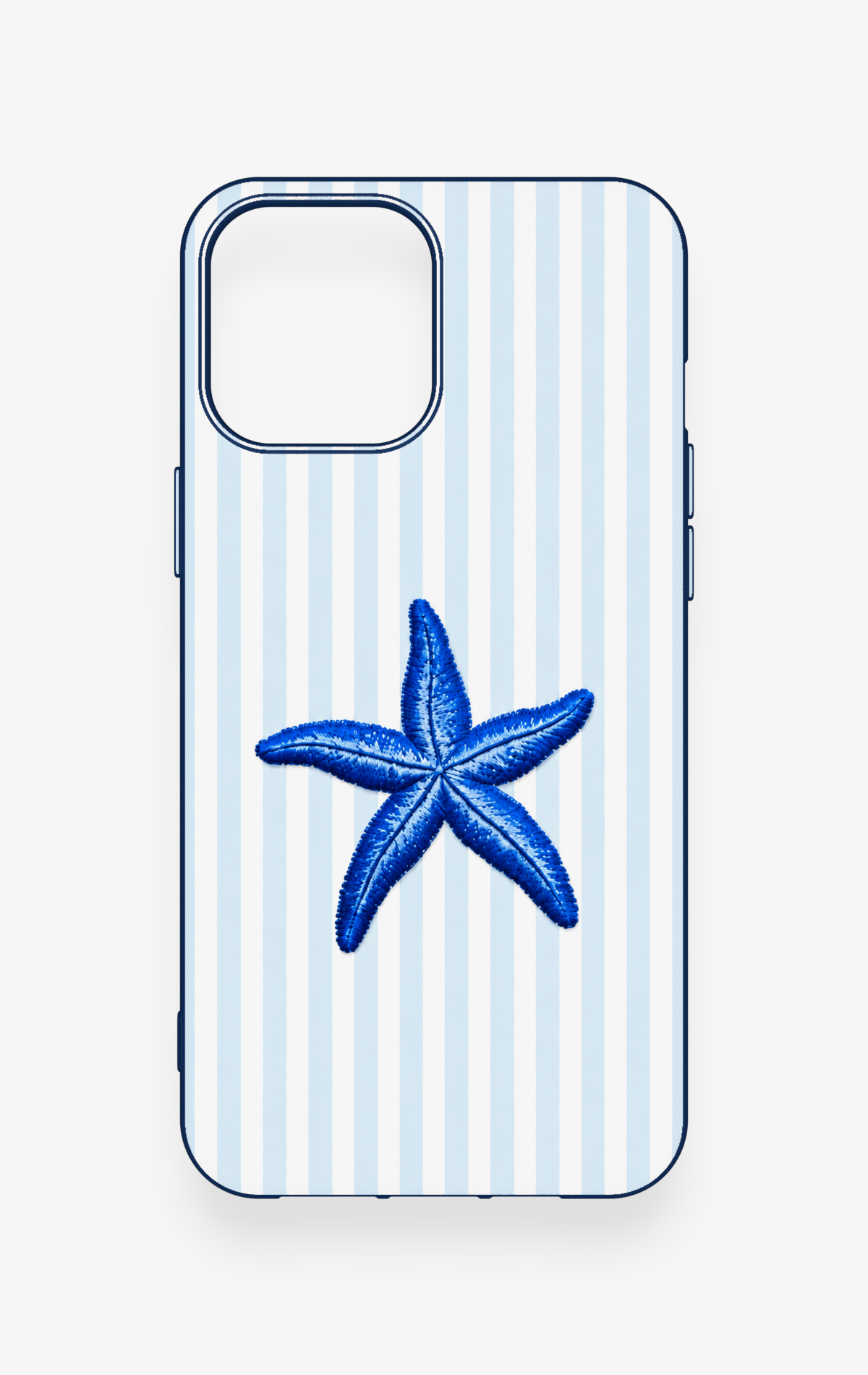 iPhone 12 Pro Max Uyumlu Mavi Deniz Yıldızı Desenli Silikon Kılıf