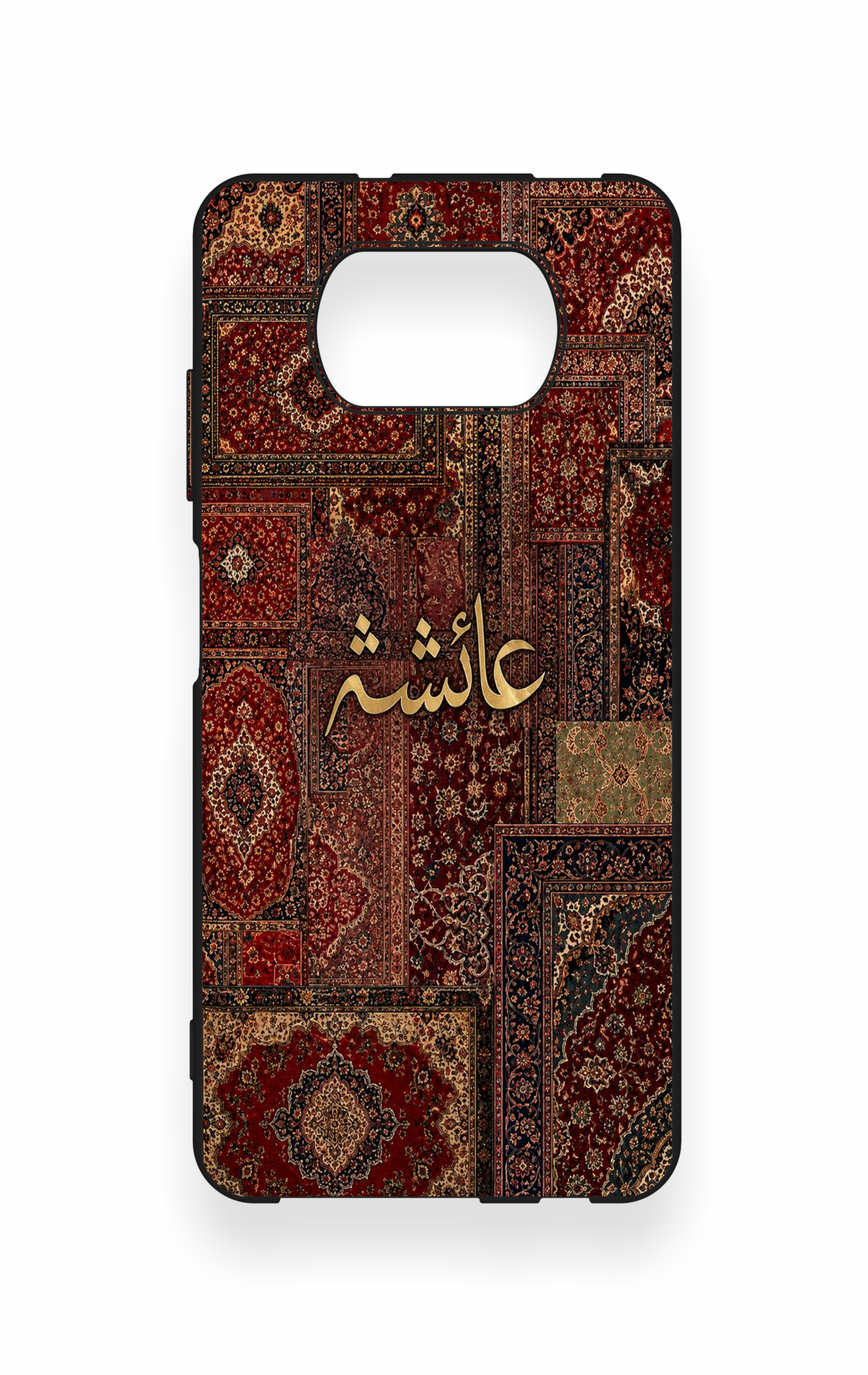 Poco X3 Uyumlu Vintage Halı Desenli Silikon Kılıf